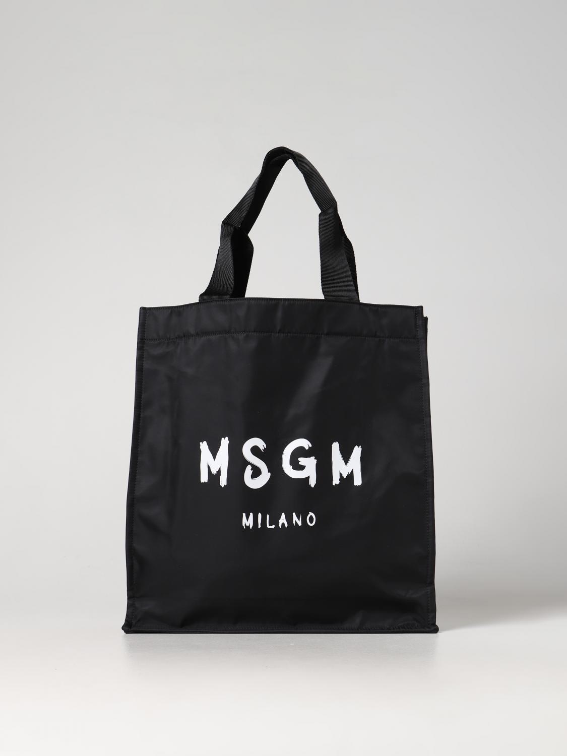 MSGM BAG: MSGM bag in nylon, Black - Img 1