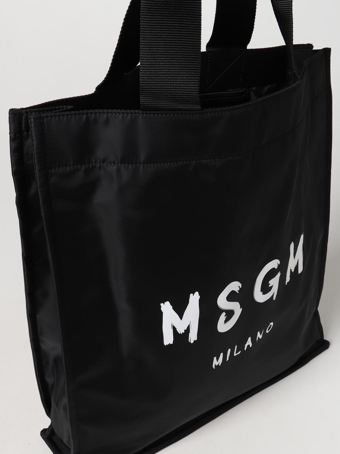 MSGM BAG: MSGM bag in nylon, Black - Img 3