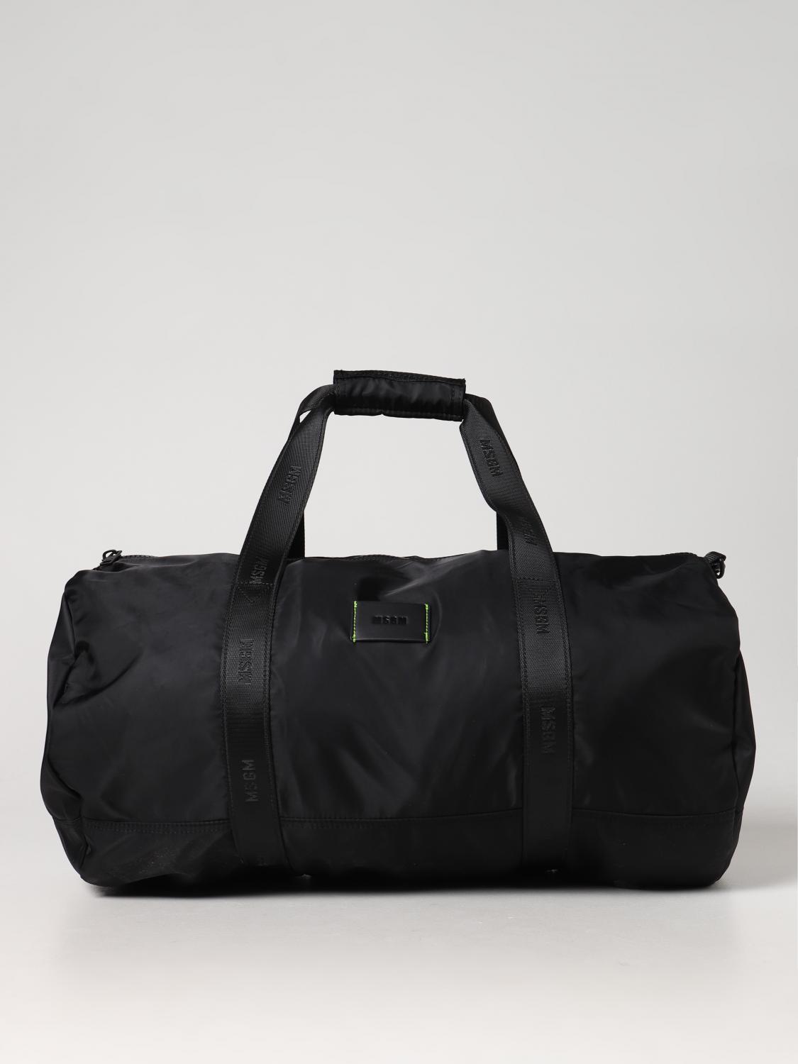 MSGM TRAVEL BAG: MSGM bag in nylon, Black - Img 1