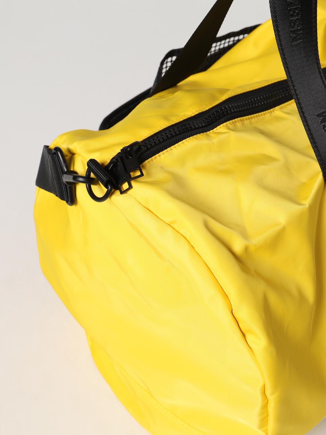 MSGM TRAVEL BAG: MSGM bag in nylon, Yellow - Img 3