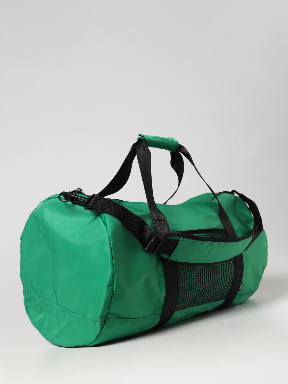 MSGM TRAVEL BAG: MSGM bag in nylon, Green - Img 2
