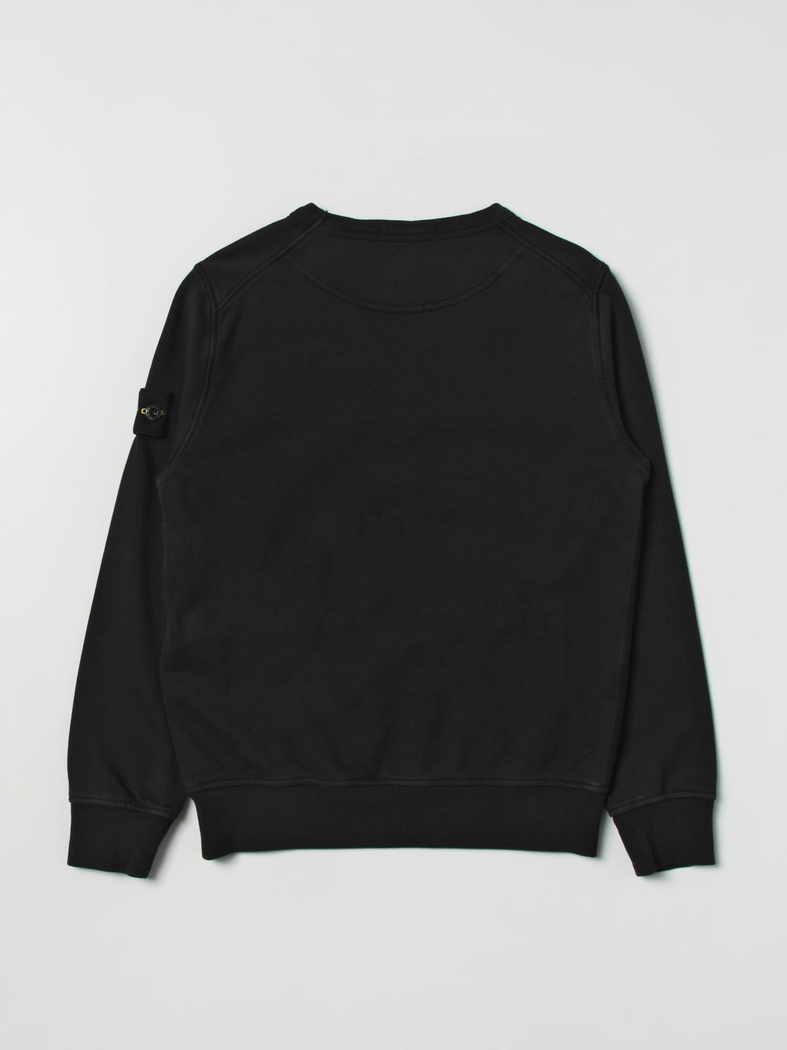 STONE ISLAND JUNIOR 毛衣: 毛衣 儿童 Stone Island, 黑色 - Img 2