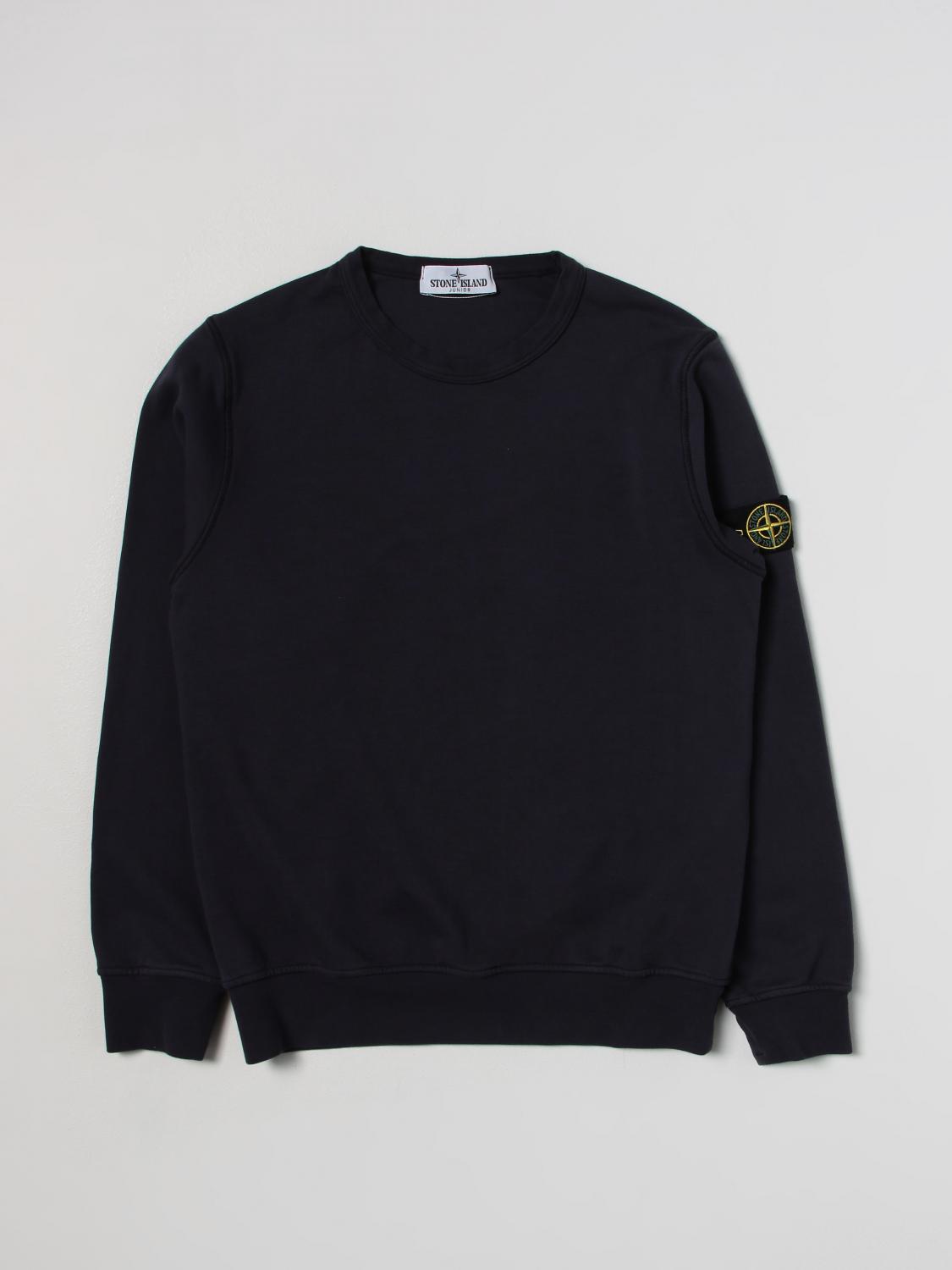 STONE ISLAND JUNIOR PULL: Pull enfant Stone Island, Bleu Azur - Img 1