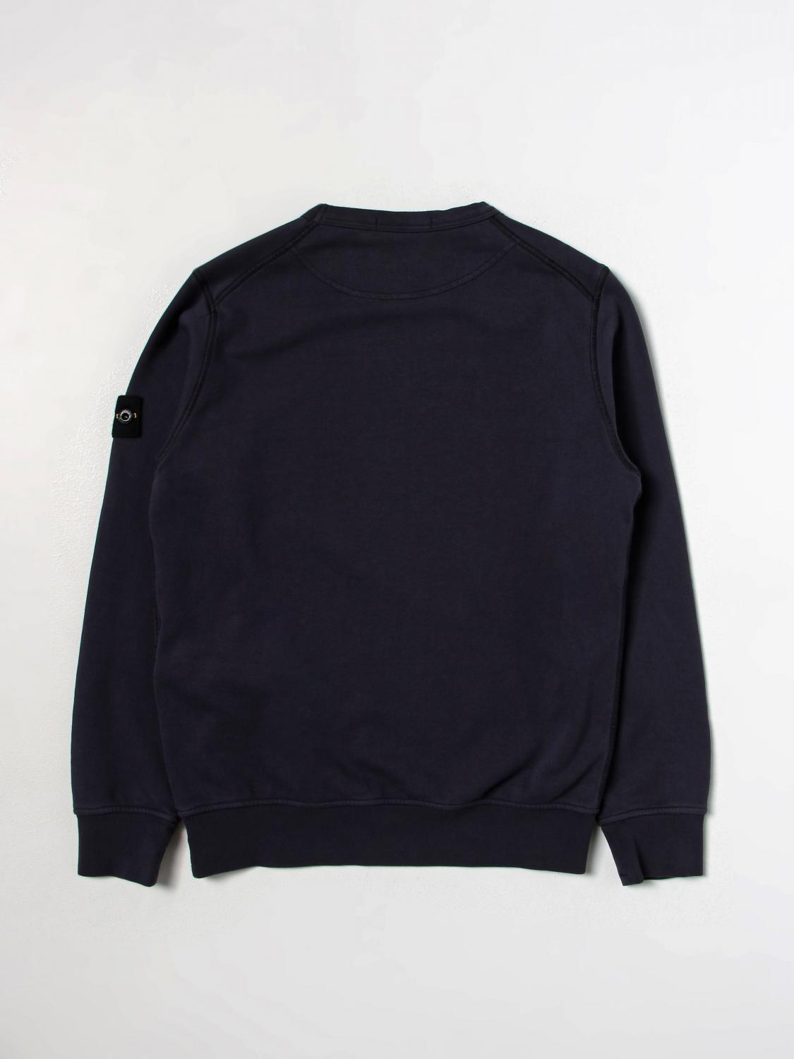 STONE ISLAND JUNIOR PULL: Pull enfant Stone Island, Bleu Azur - Img 2