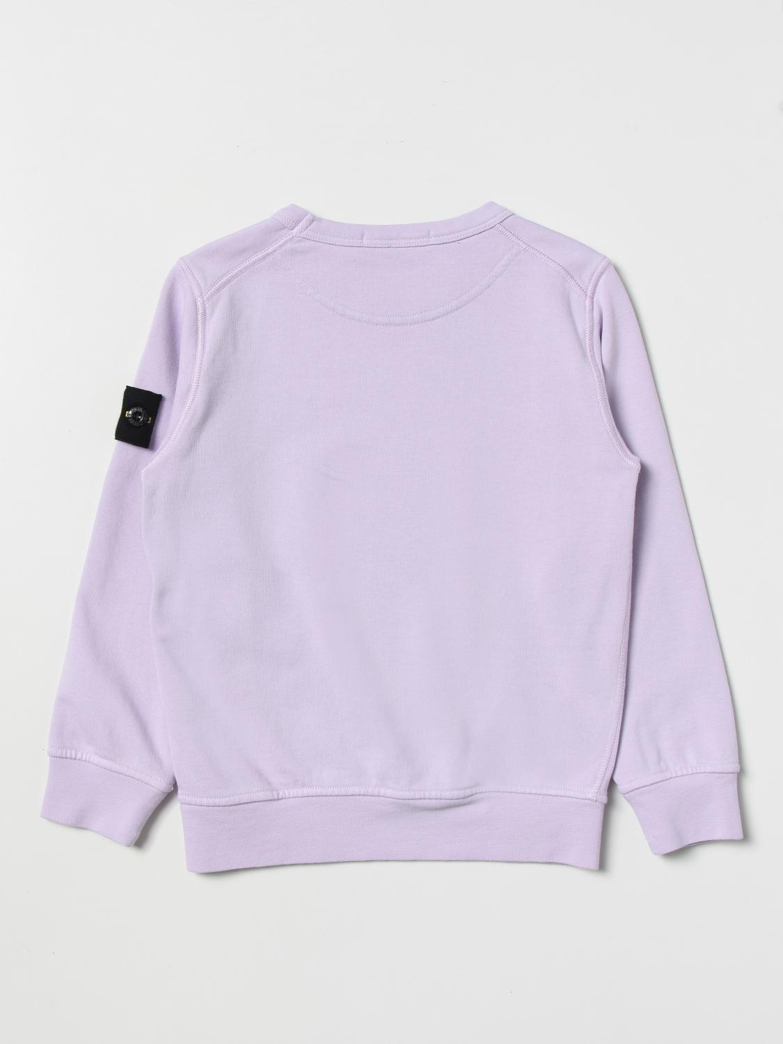 STONE ISLAND JUNIOR PULLOVER: Pullover kinder Stone Island, Violett - Img 2