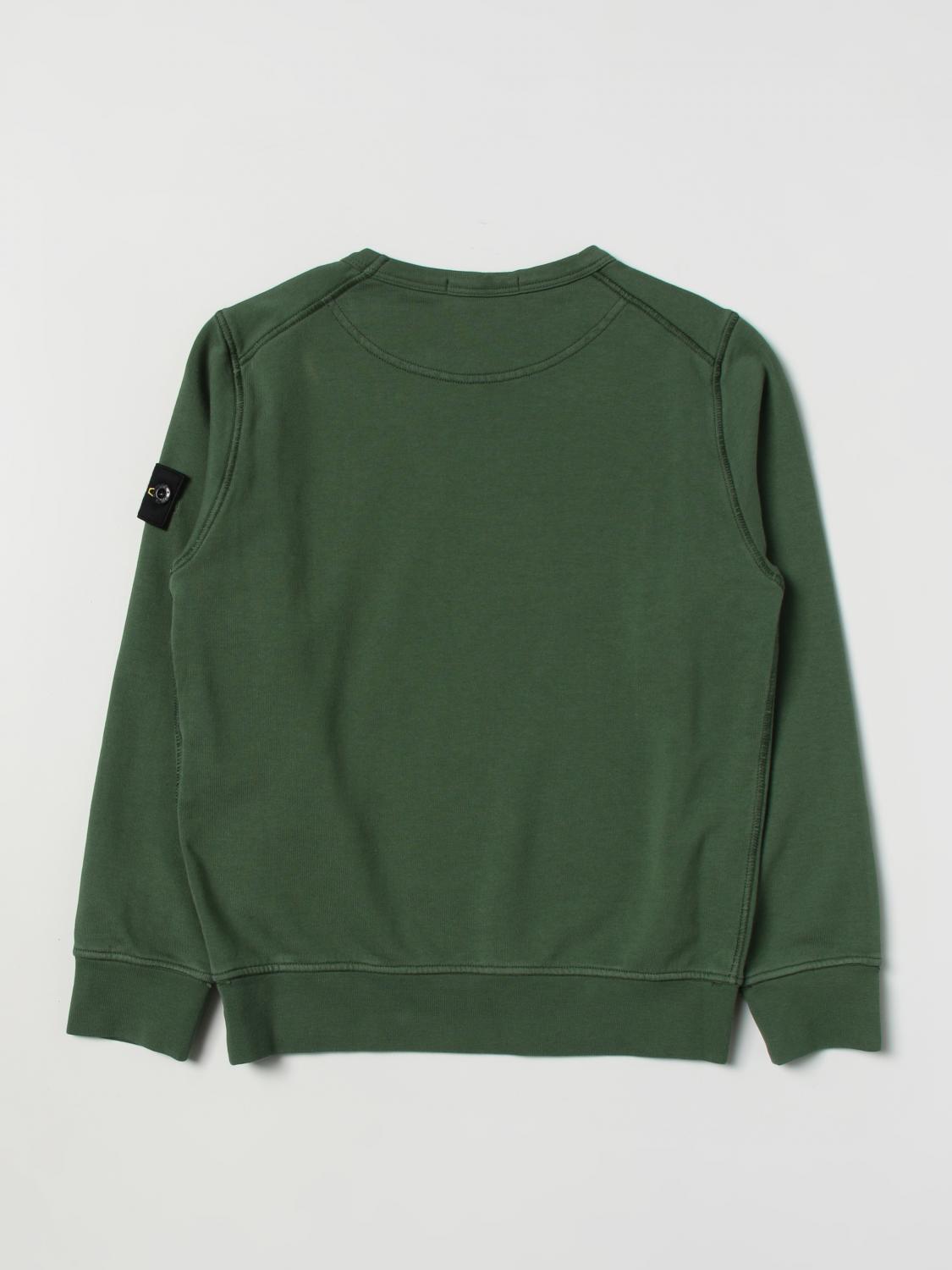 STONE ISLAND JUNIOR PULLOVER: Pullover kinder Stone Island, Olive - Img 2