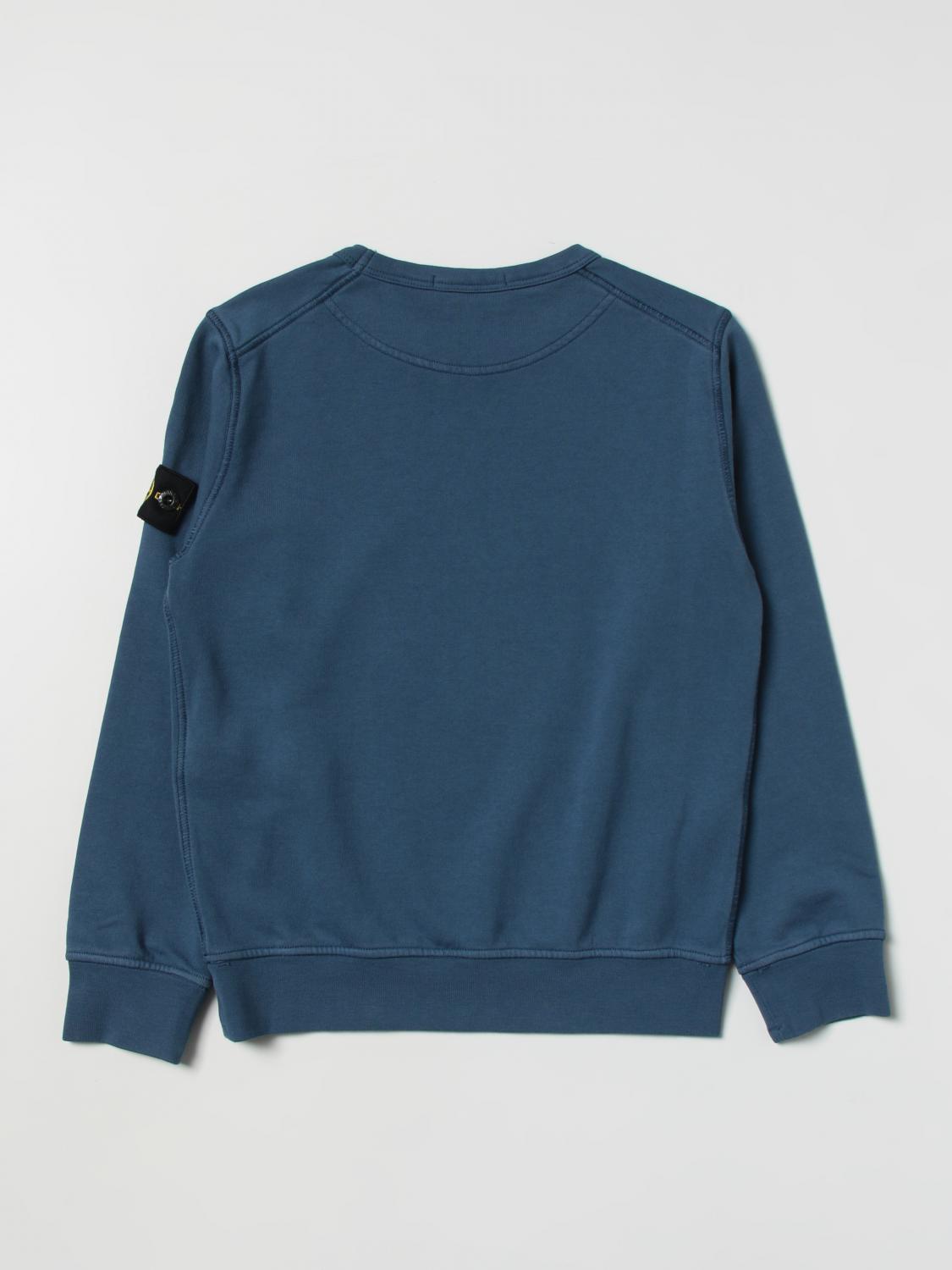 STONE ISLAND JUNIOR PULLOVER: Pullover kinder Stone Island, Royal Blue - Img 2