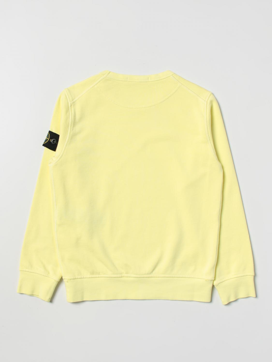 STONE ISLAND JUNIOR PULLOVER: Pullover kinder Stone Island, Zitronengelb - Img 2