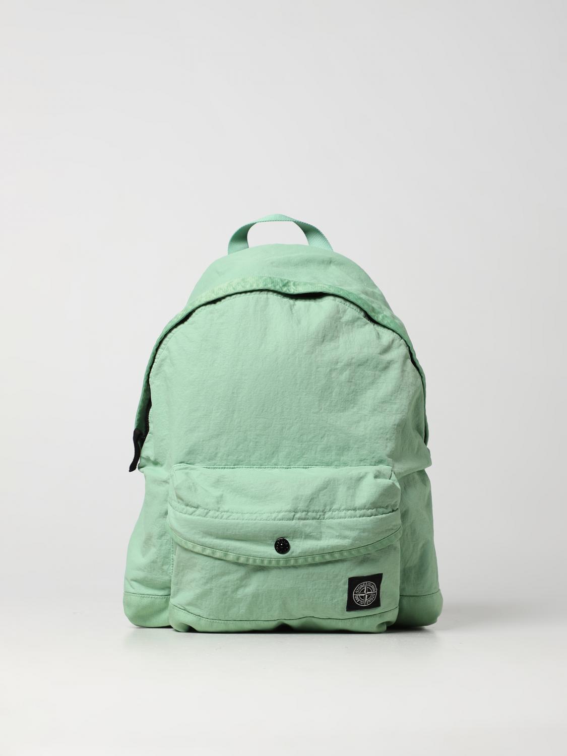 STONE ISLAND JUNIOR: backpack in technical fabric Green Stone