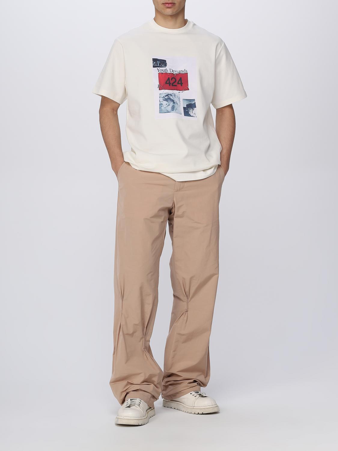 424 T-SHIRT: T-shirt men 424, White - Img 2