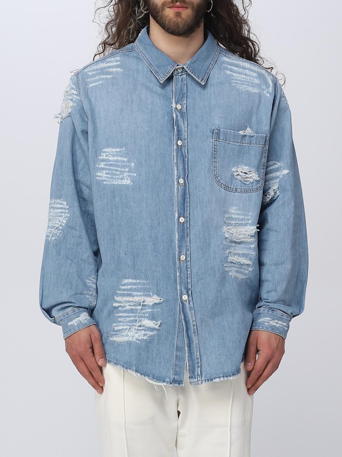 424 CHEMISE: Blazer homme 424, Denim - Img 1