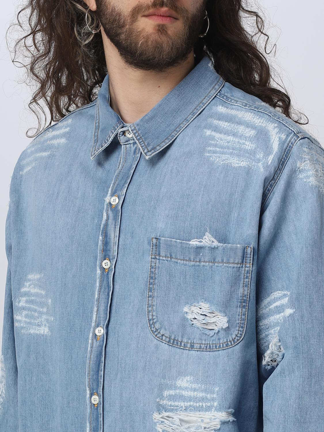 424 CHEMISE: Blazer homme 424, Denim - Img 3