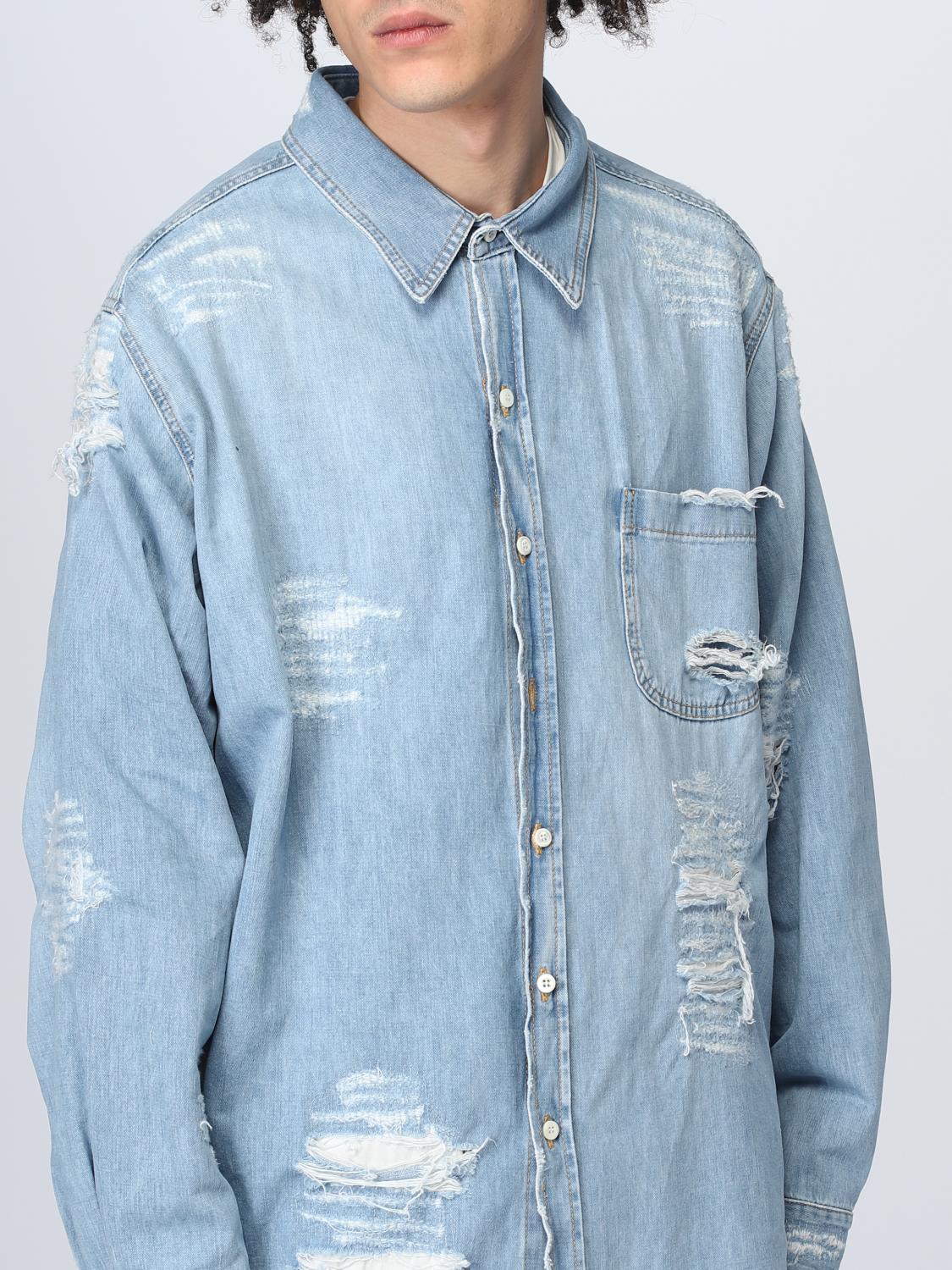 424 CHEMISE: Blazer homme 424, Denim - Img 5