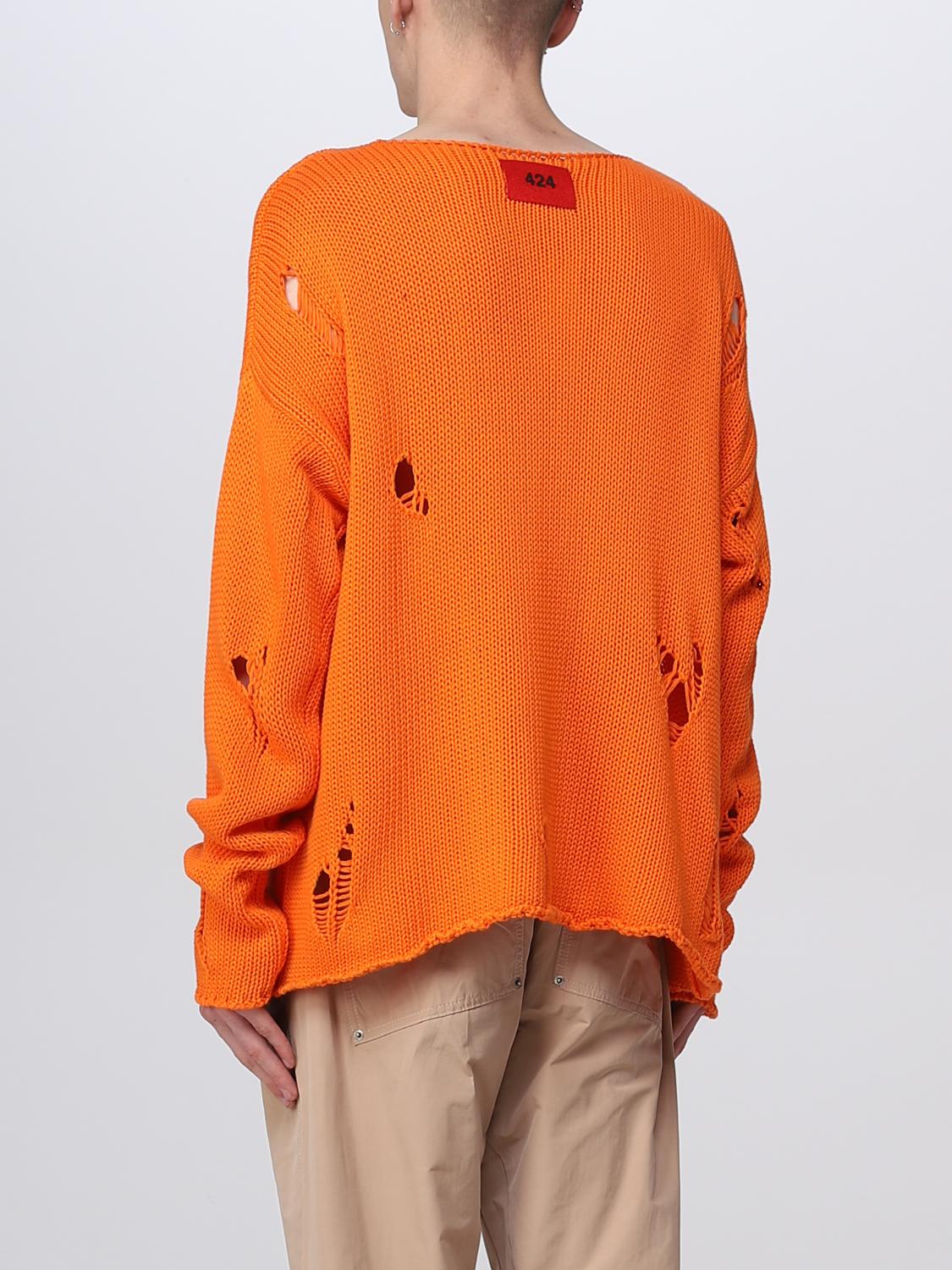 424 PULL: Pull homme 424, Orange - Img 3