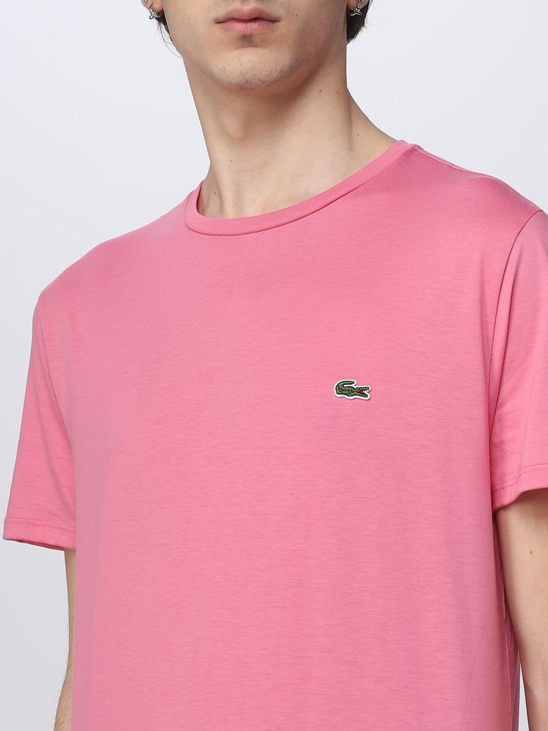 LACOSTE CAMISETA: Camiseta hombre Lacoste, Fucsia - Img 3
