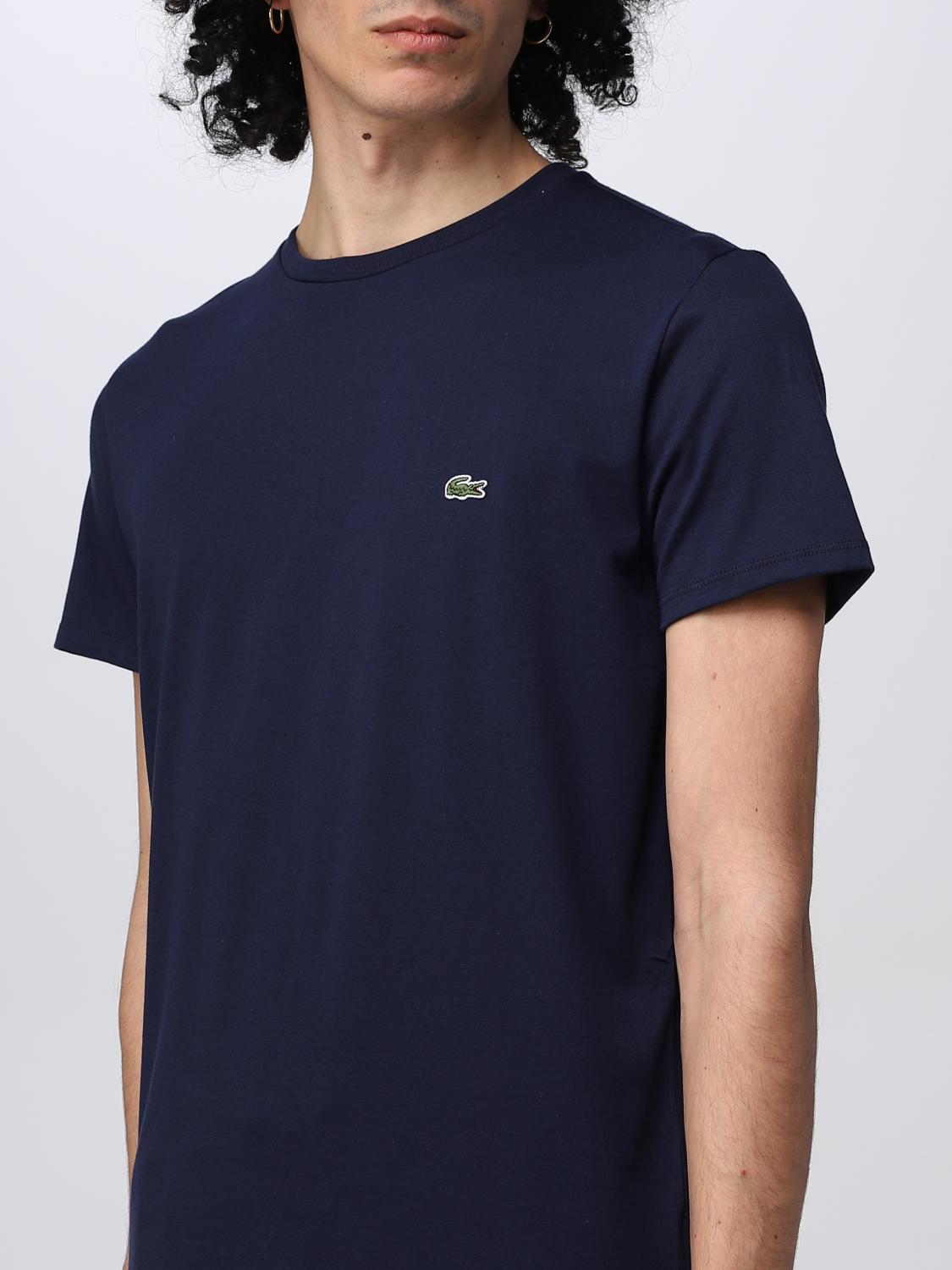 LACOSTE CAMISETA: Camiseta hombre Lacoste, Azul Oscuro - Img 3
