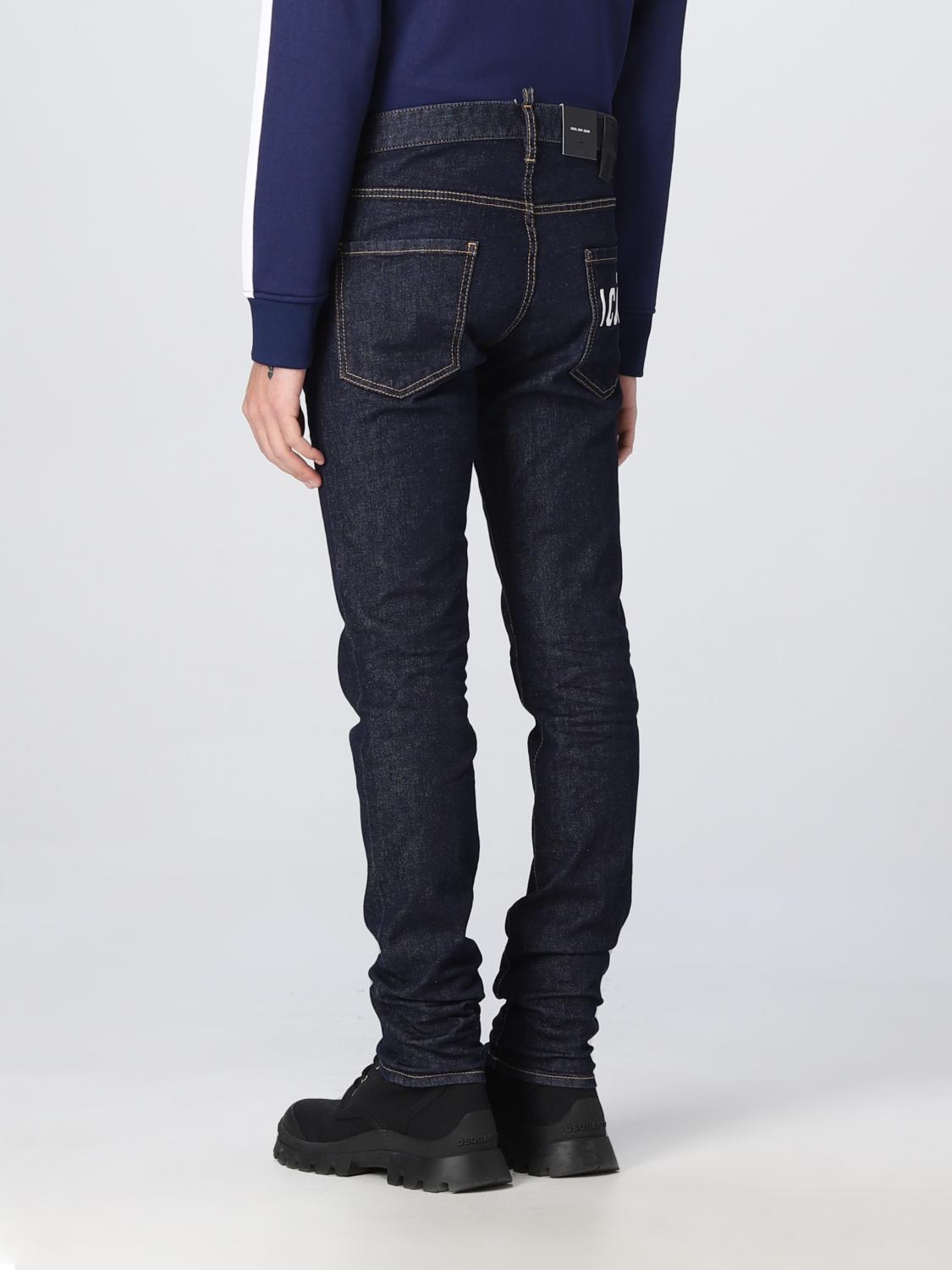 DSQUARED2 JEANS: Jeans hombre Dsquared2, Azul Oscuro - Img 3