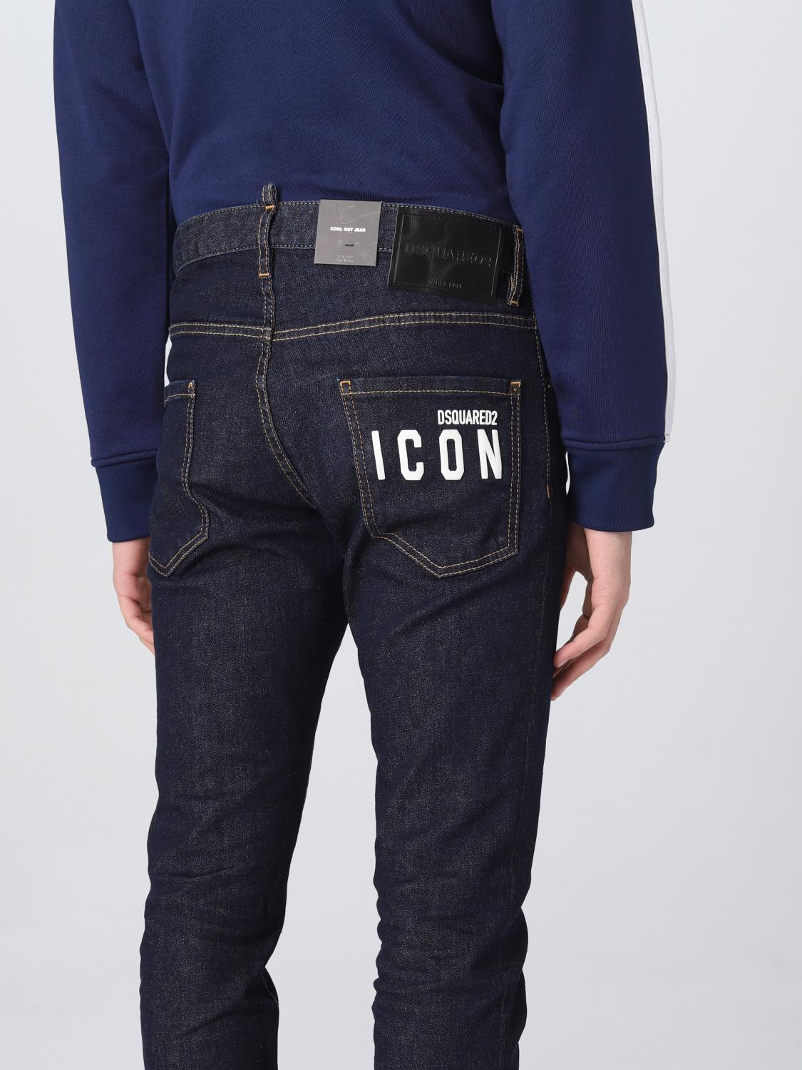 DSQUARED2 JEANS: Jeans hombre Dsquared2, Azul Oscuro - Img 4