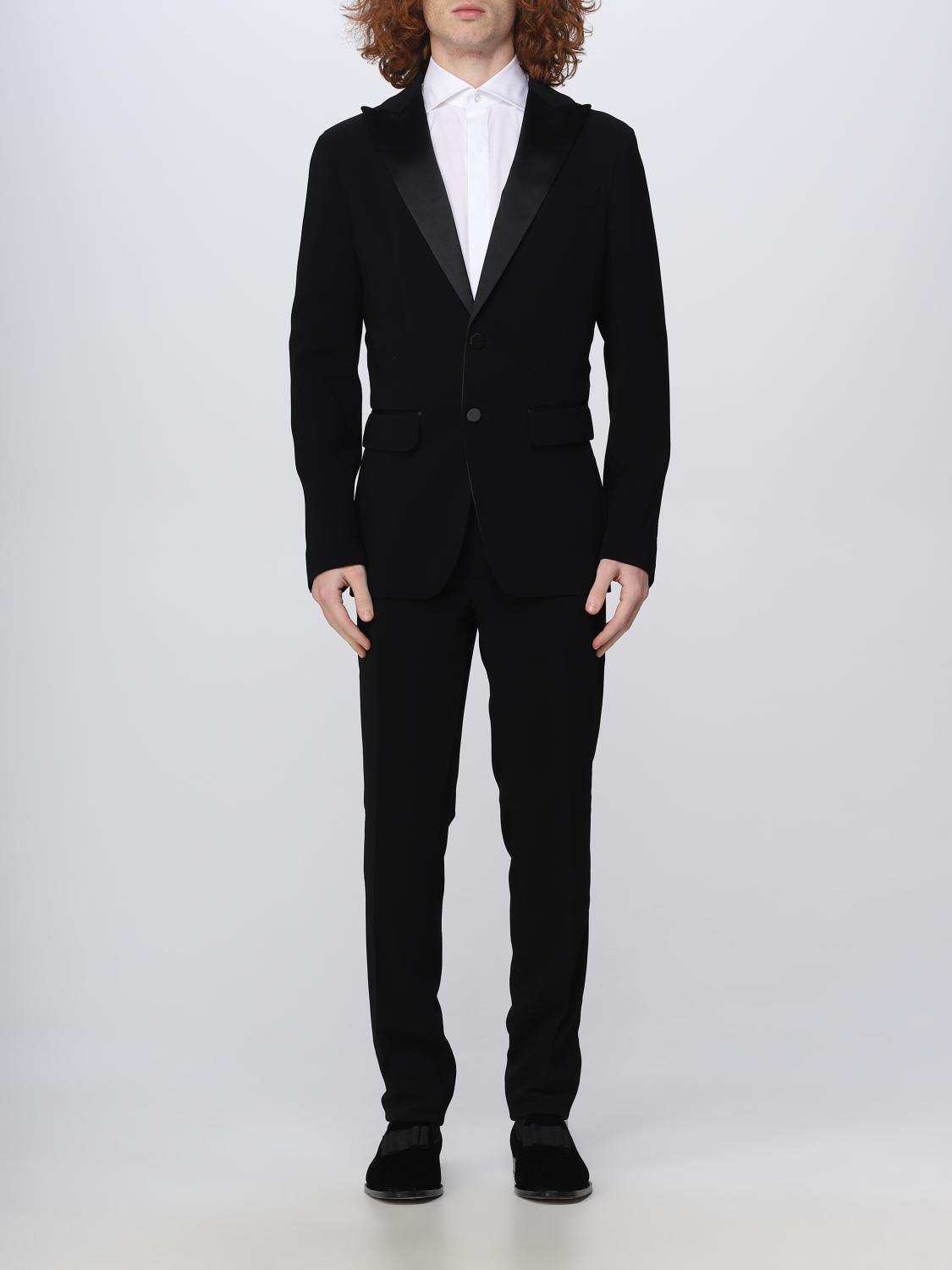 DSQUARED2 西服套装: 西服套装 男士 Dsquared2, 黑色 - Img 1