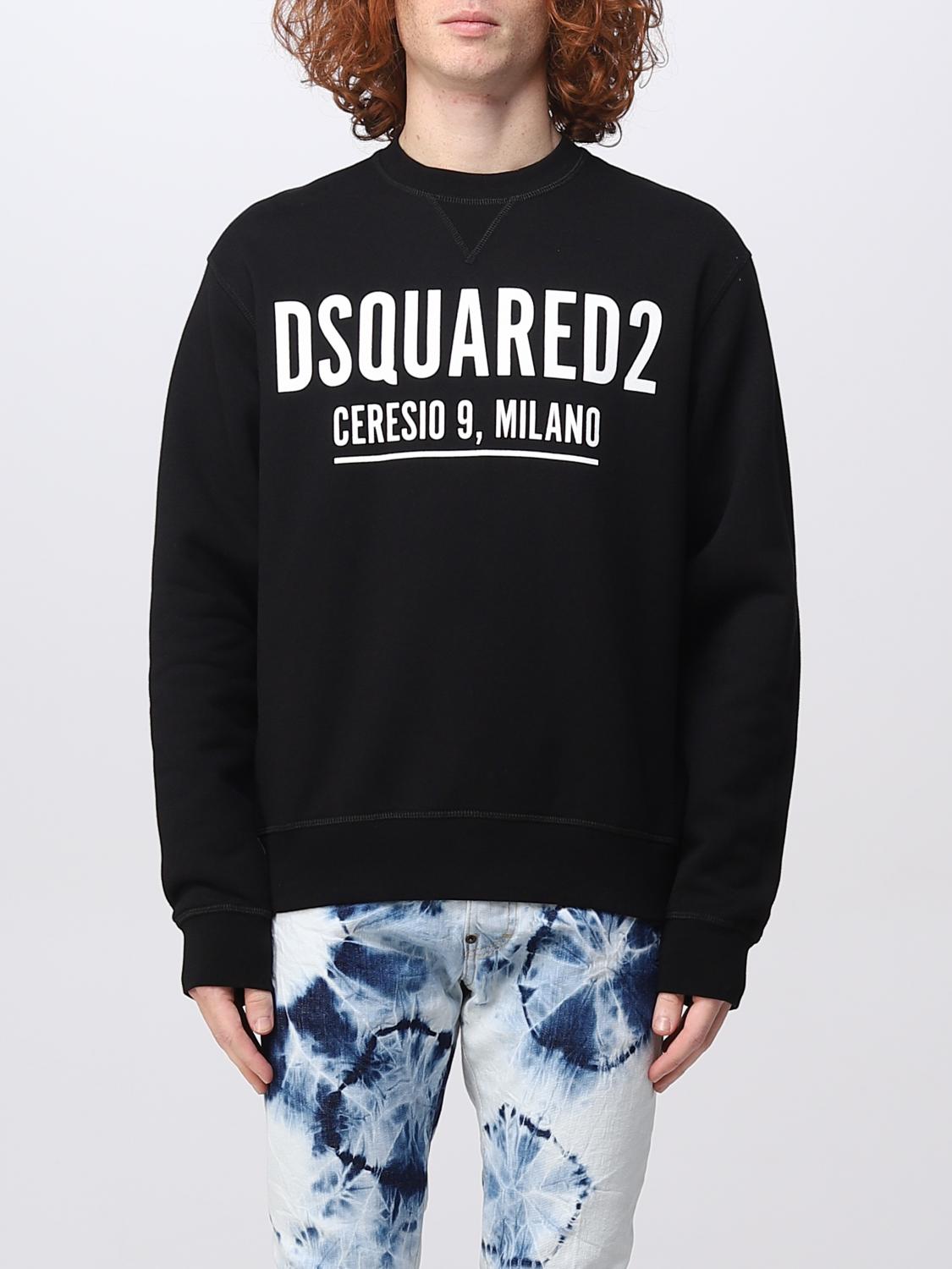 Dsquared2 sweatshirt in cotton - Black | S71GU0448S25516 | GIGLIO.COM