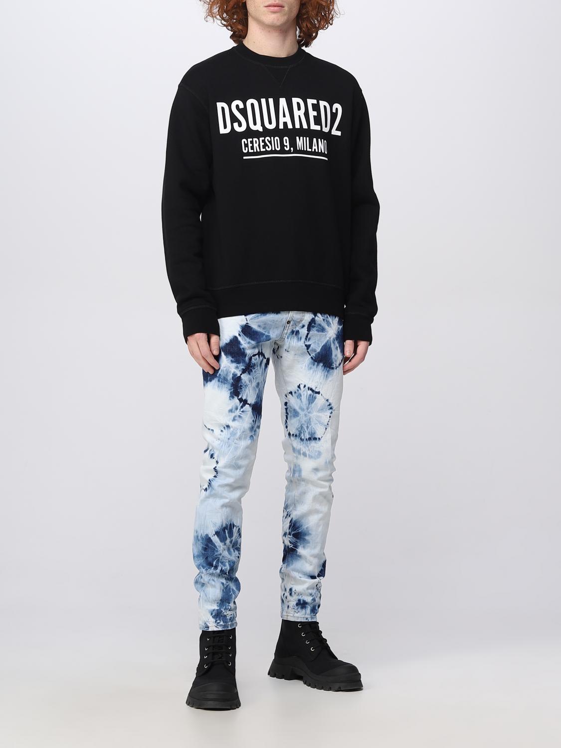 Dsquared2 sweatshirt in cotton - Black | S71GU0448S25516 | GIGLIO.COM