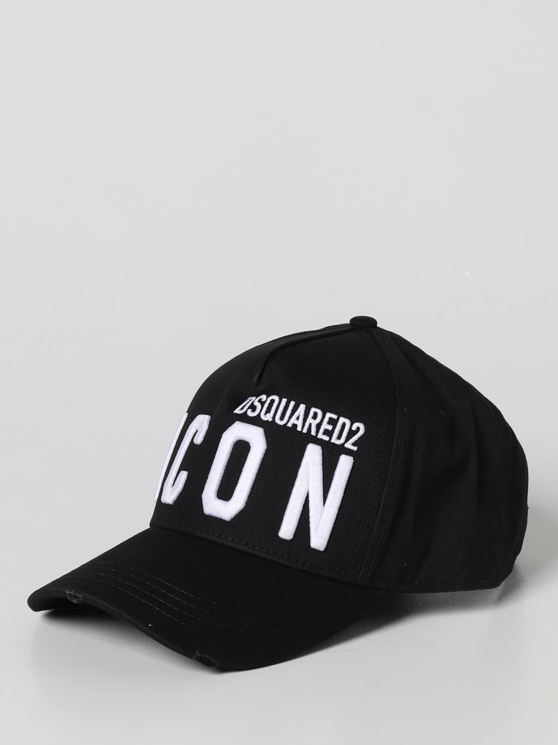 DSQUARED2 帽子: 帽子 男士 Dsquared2, 黑色 - Img 1