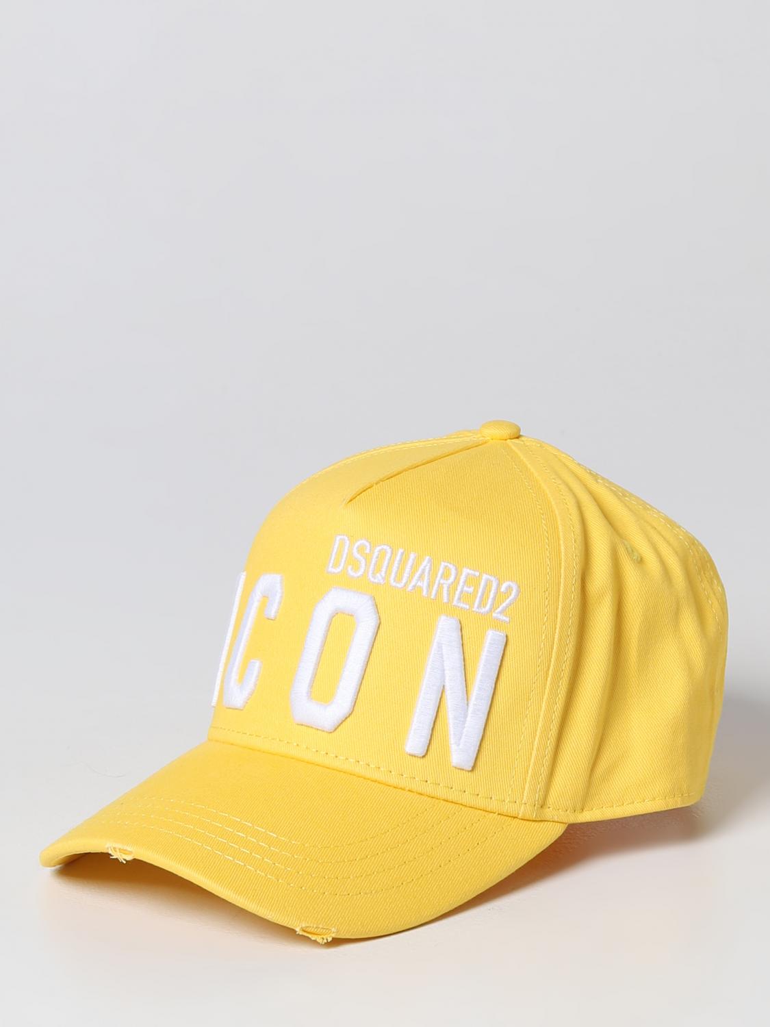 DSQUARED2 帽子: 帽子 男士 Dsquared2, 黄色 - Img 1
