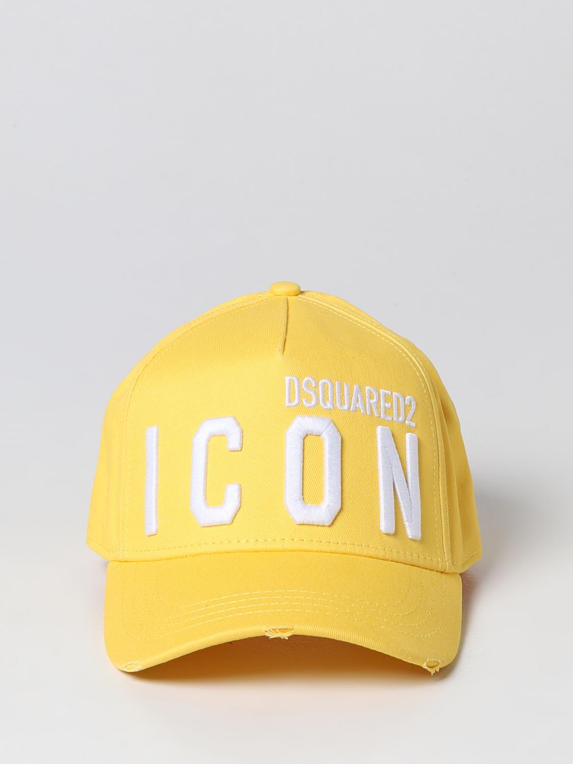 DSQUARED2 帽子: 帽子 男士 Dsquared2, 黄色 - Img 2