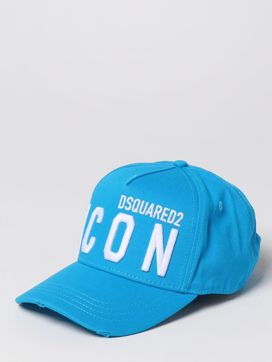 DSQUARED2 HAT: Hat men Dsquared2, Royal Blue - Img 1