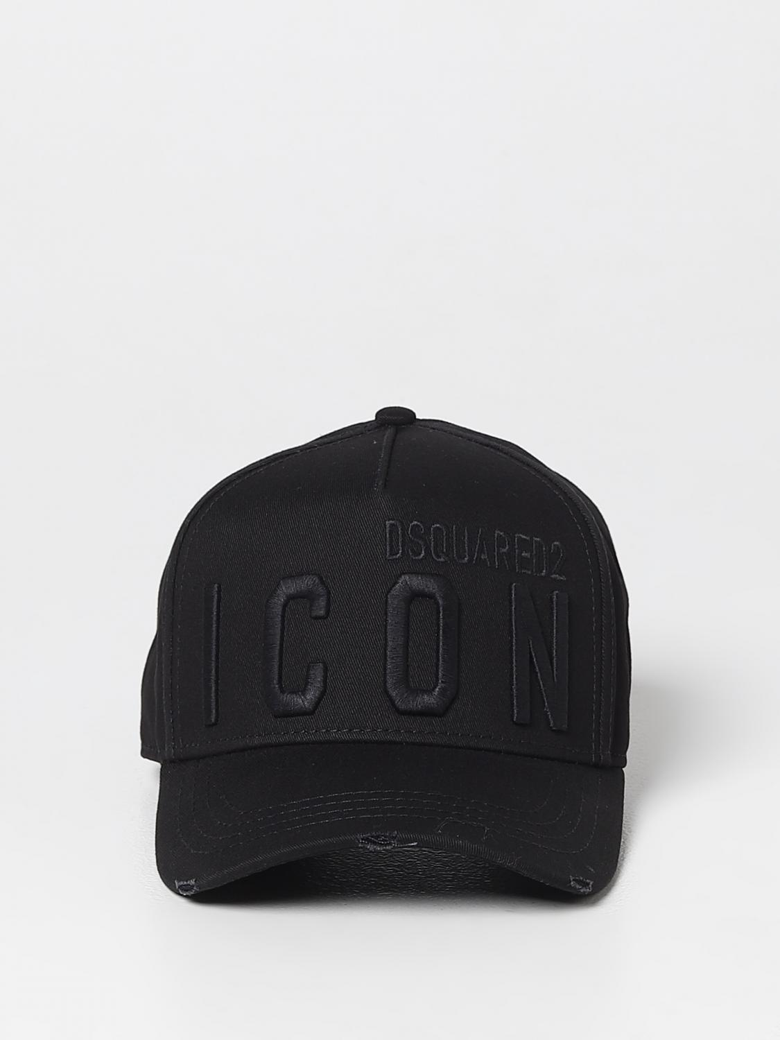 DSQUARED2 HAT: Dsquared2 hat in cotton, Black 1 - Img 2