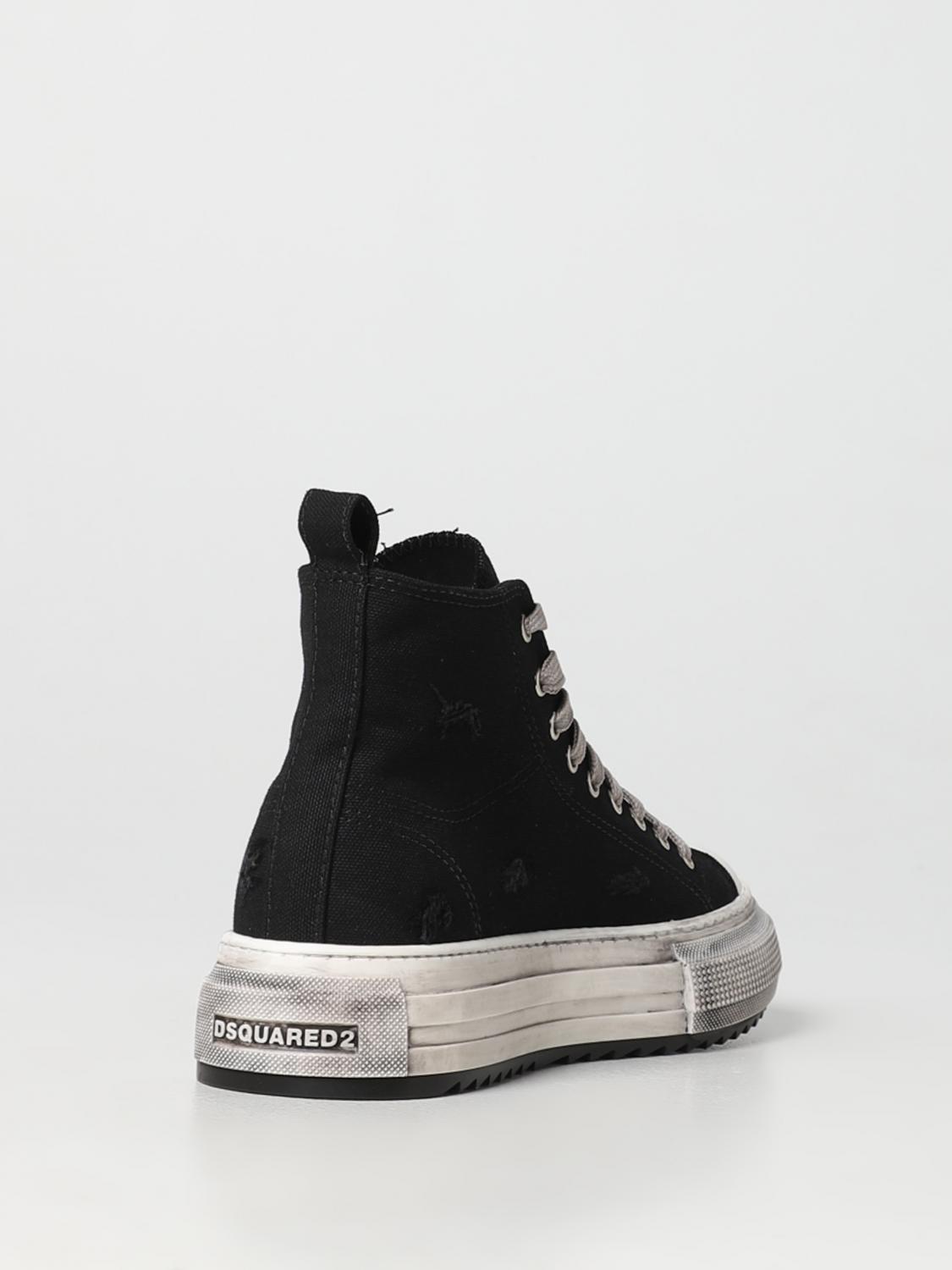 DSQUARED2 SNEAKERS: Sneakers Berlin Dsquared2 in tessuto, Nero - Img 3