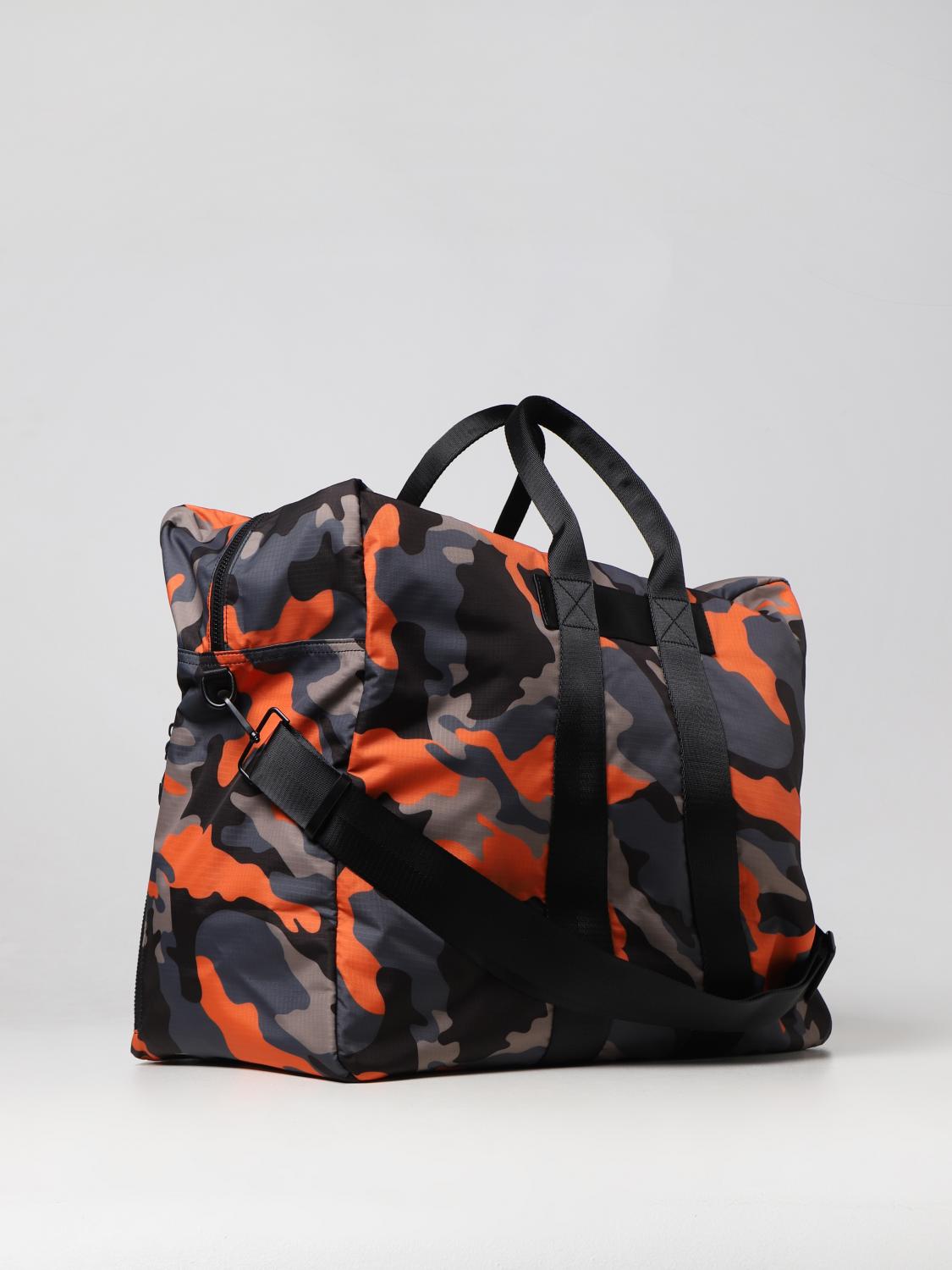 DSQUARED2 TRAVEL BAG: Dsquared2 bag in camouflage nylon, Orange - Img 2