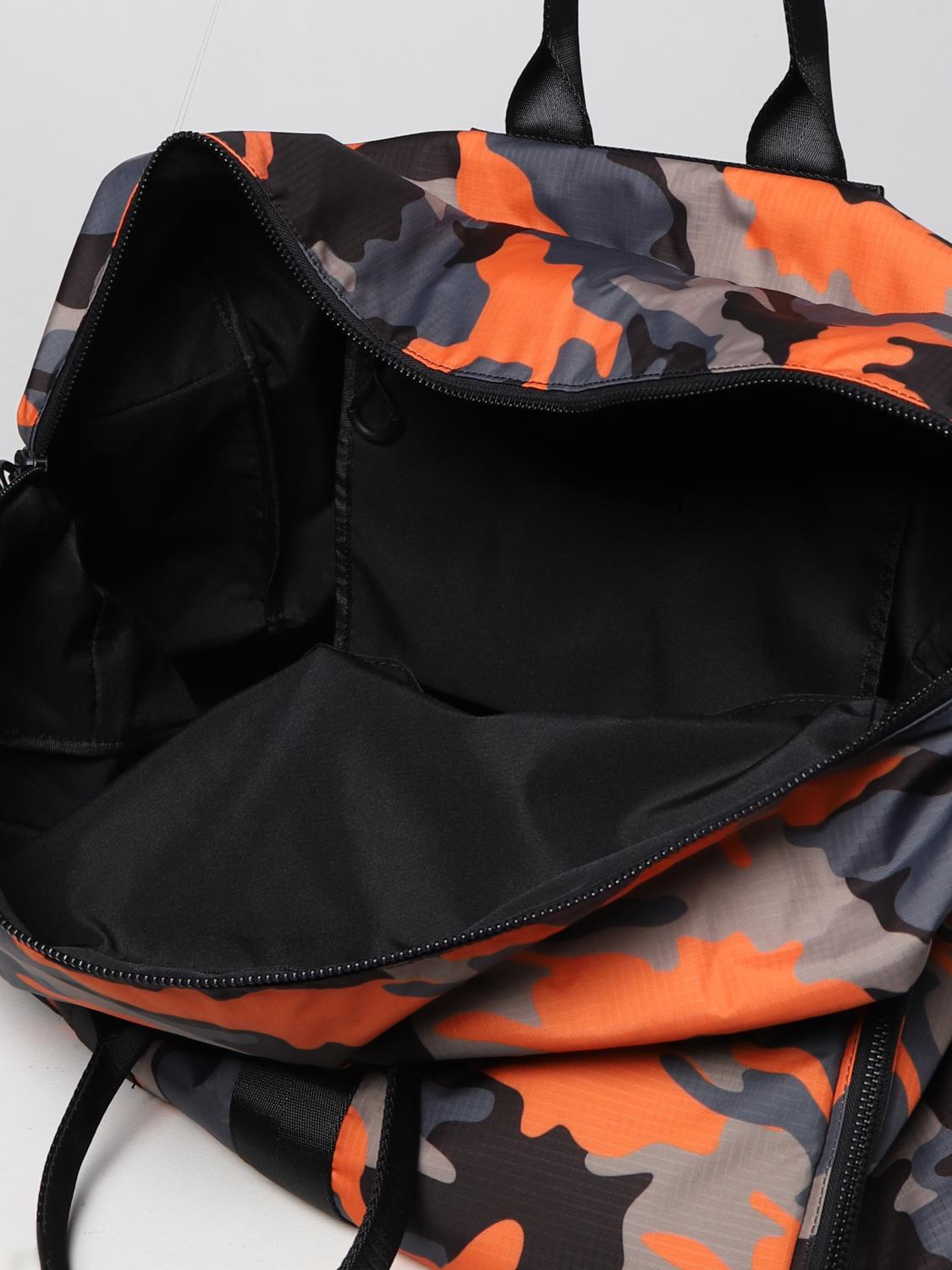 DSQUARED2 TRAVEL BAG: Dsquared2 bag in camouflage nylon, Orange - Img 4
