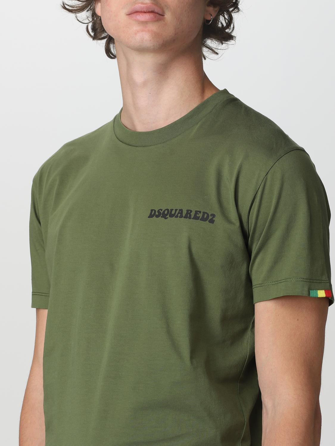 DSQUARED2 CAMISETA: Camiseta hombre Dsquared2, Verde - Img 4