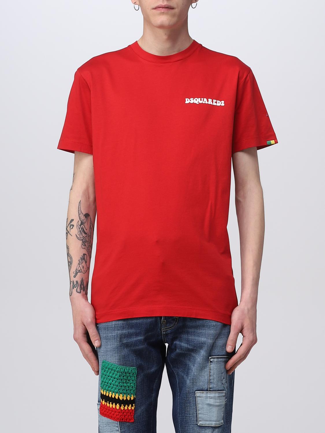 DSQUARED2 CAMISETA: Camiseta hombre Dsquared2, Rojo - Img 1