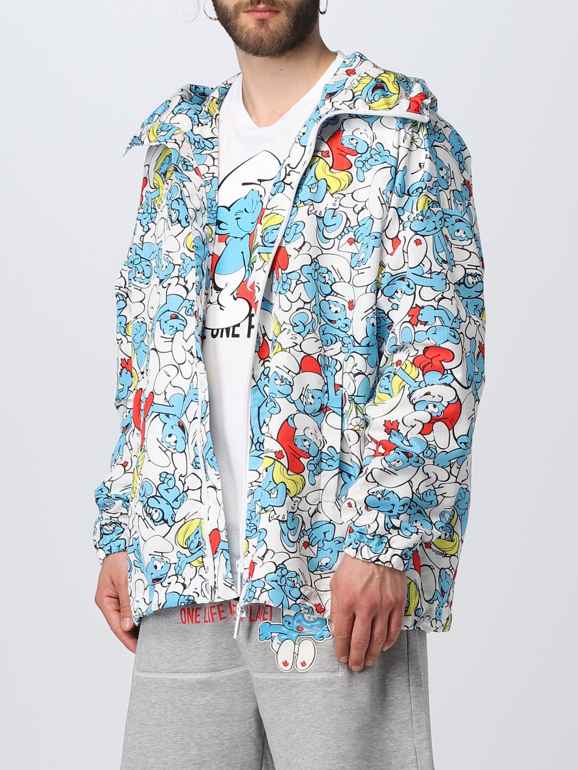 DSQUARED2 JACKET: Smurfs One Life One Planet X Dsquared2 nylon jacket, Gnawed Blue - Img 4