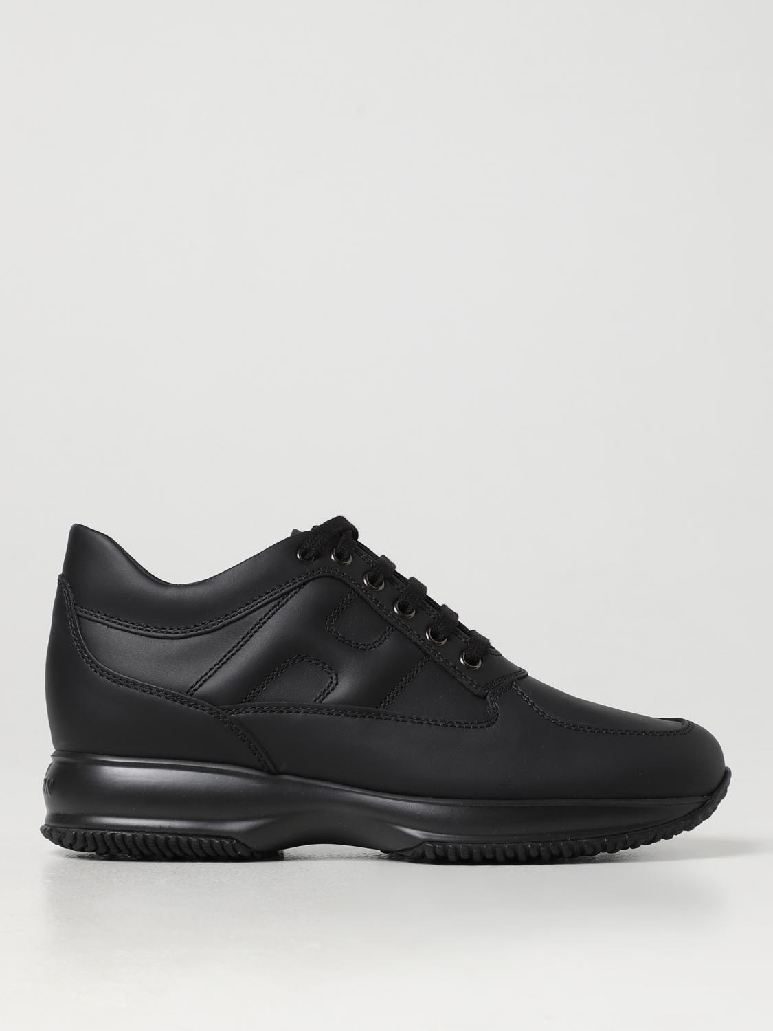 HOGAN SNEAKERS: Hogan Interactive leather sneakers, Black - Img 1