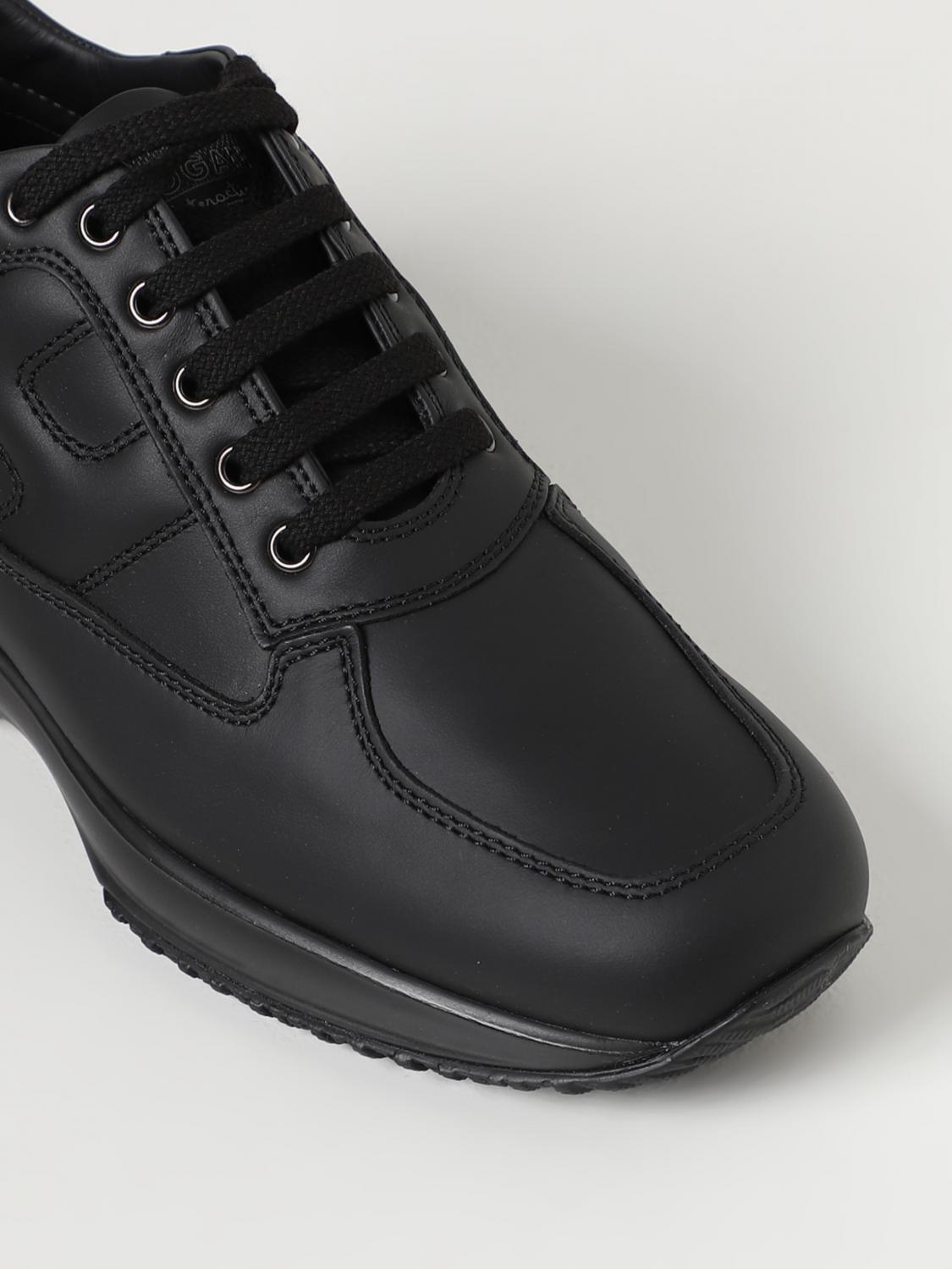 HOGAN SNEAKERS: Hogan Interactive leather sneakers, Black - Img 4