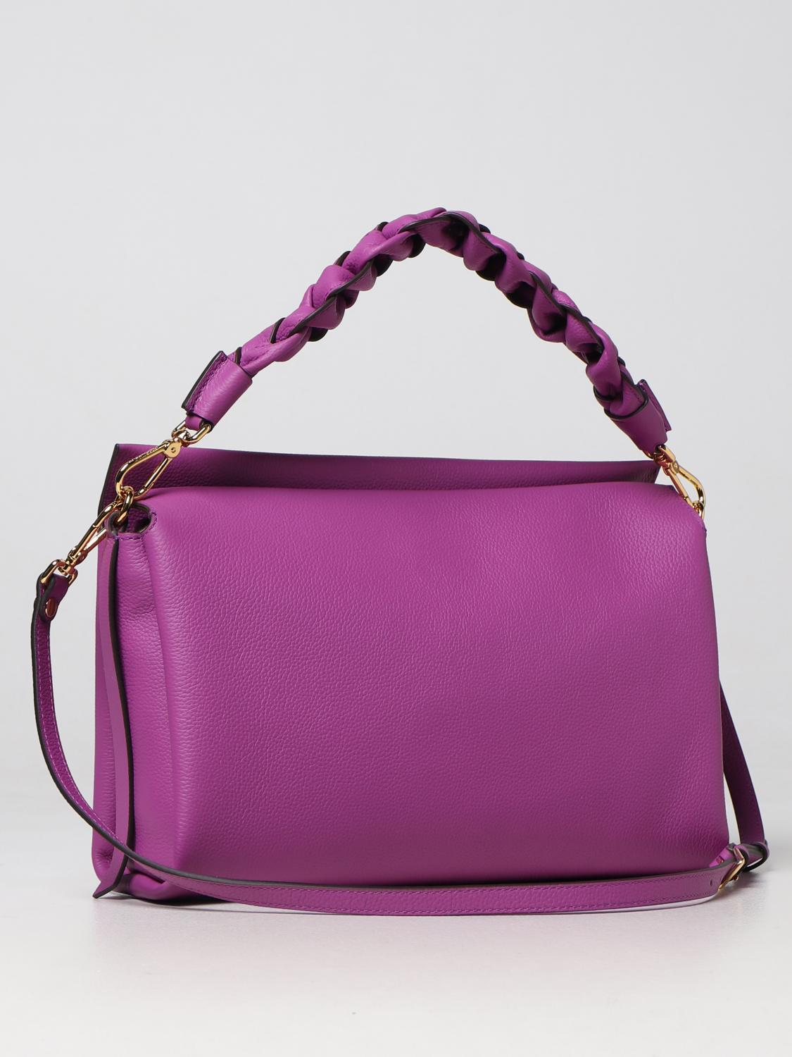 COCCINELLE BORSA A SPALLA: Borsa Bohème Coccinelle in pelle a grana, Viola - Img 2