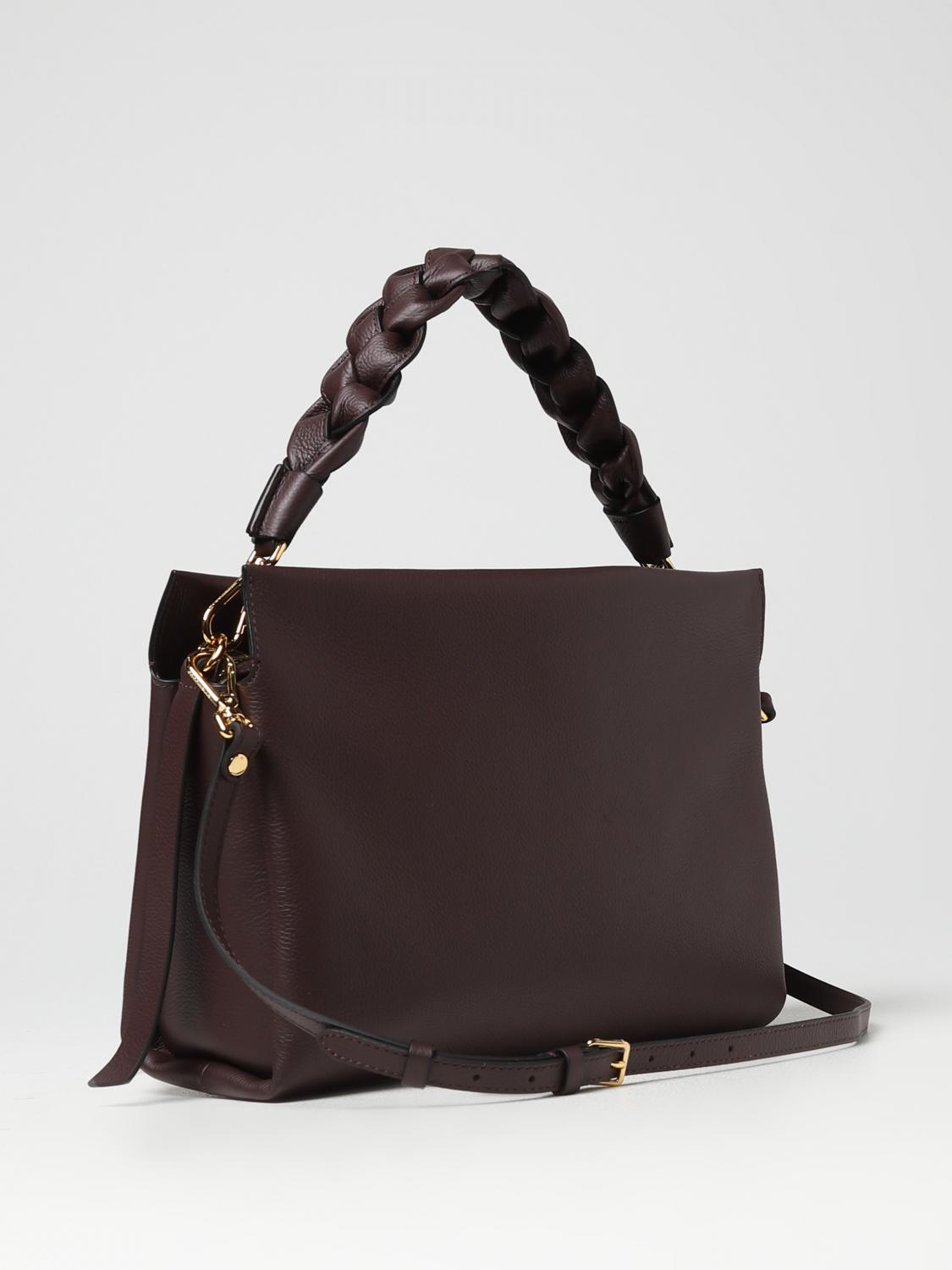 COCCINELLE BORSA A SPALLA: Borsa Bohème Coccinelle in pelle a grana, Moro - Img 2