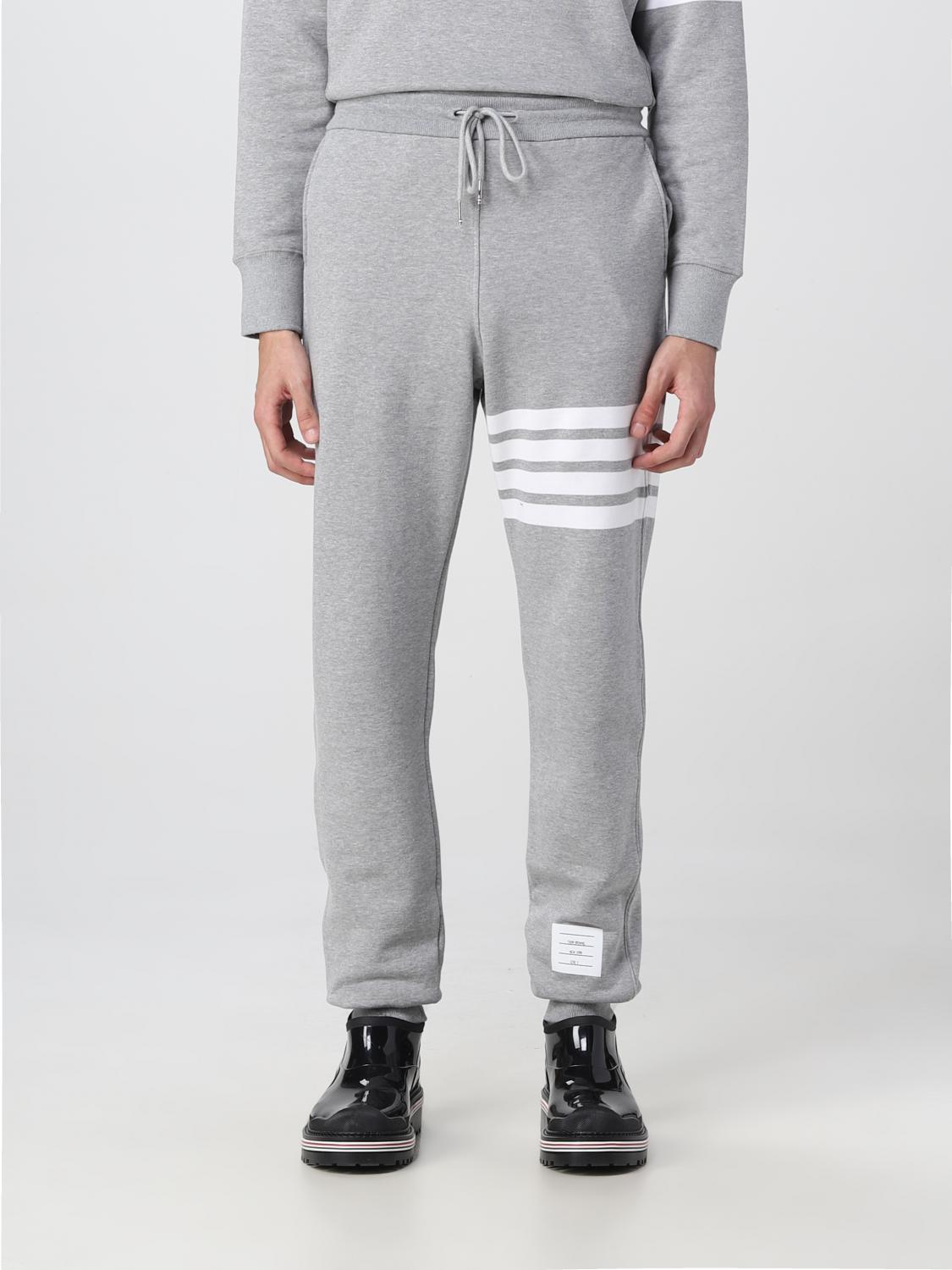 THOM BROWNE PANTALONI: Pantalone Thom Browne in cotone, Grigio - Img 1