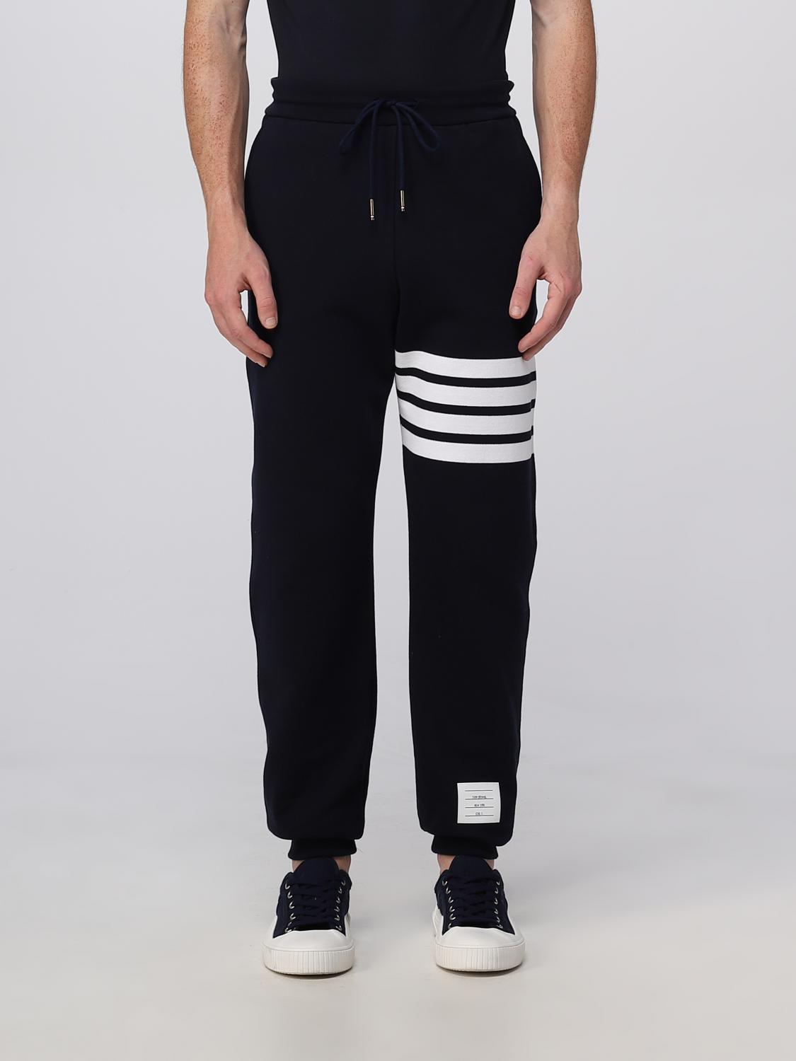 THOM BROWNE PANTS: Thom Browne cotton trousers, Navy - Img 1