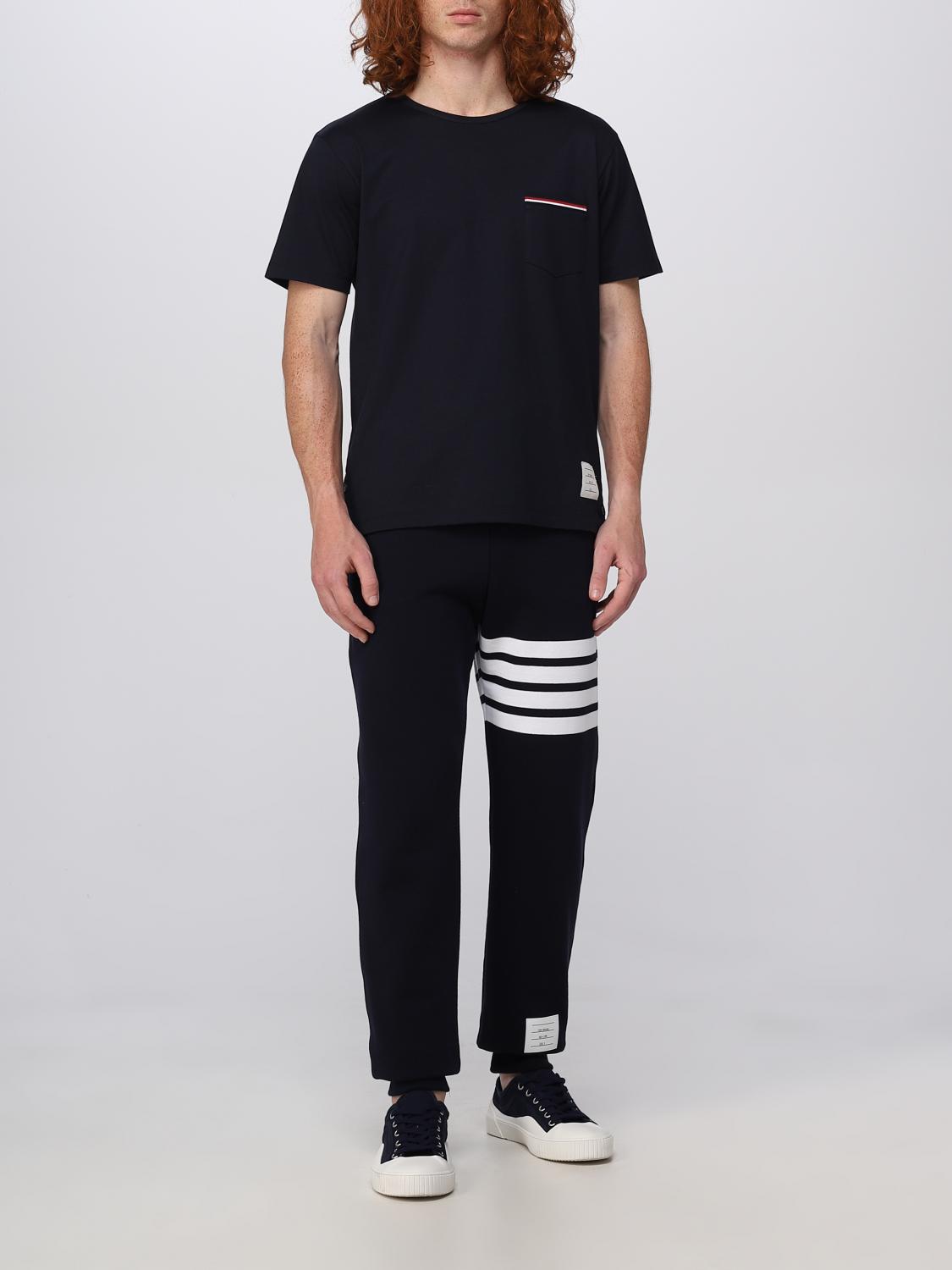 THOM BROWNE PANTS: Thom Browne cotton trousers, Navy - Img 2