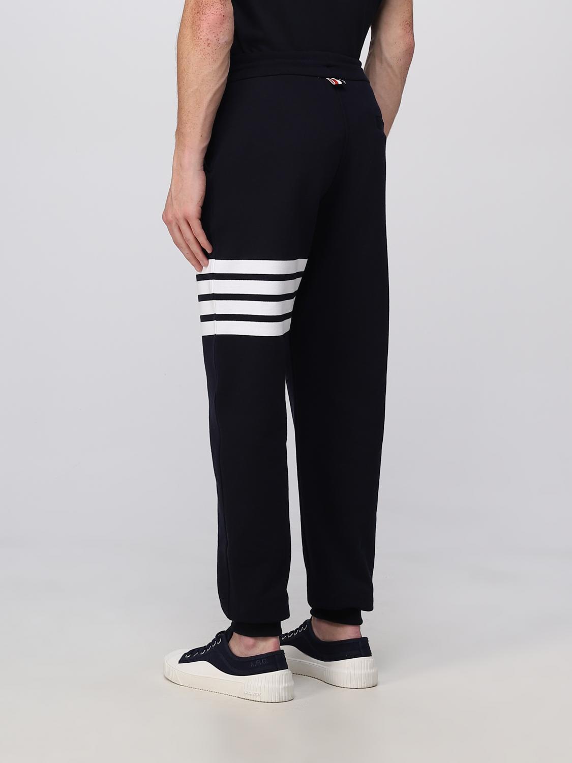 THOM BROWNE PANTS: Thom Browne cotton trousers, Navy - Img 3