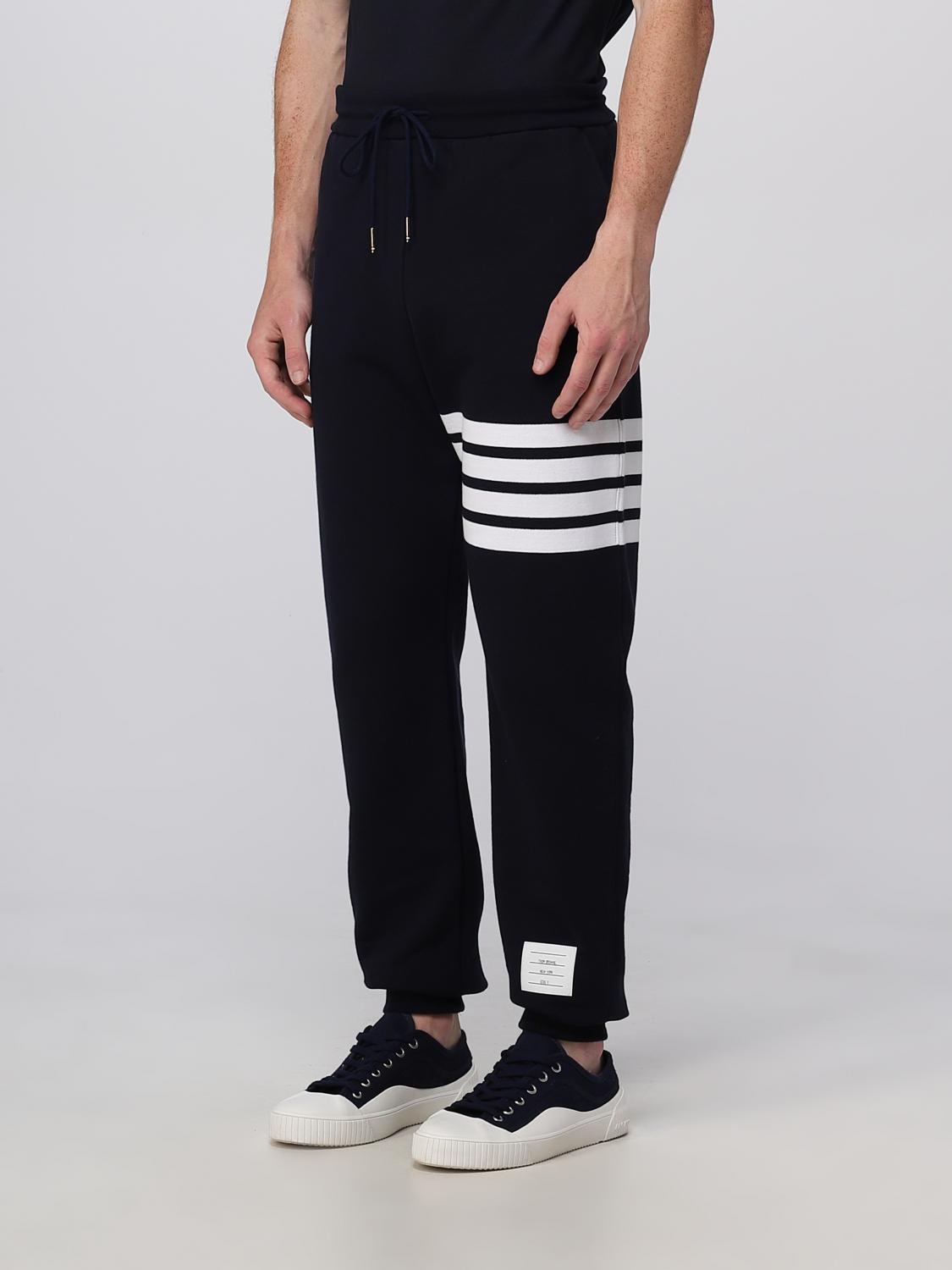 THOM BROWNE PANTS: Thom Browne cotton trousers, Navy - Img 4
