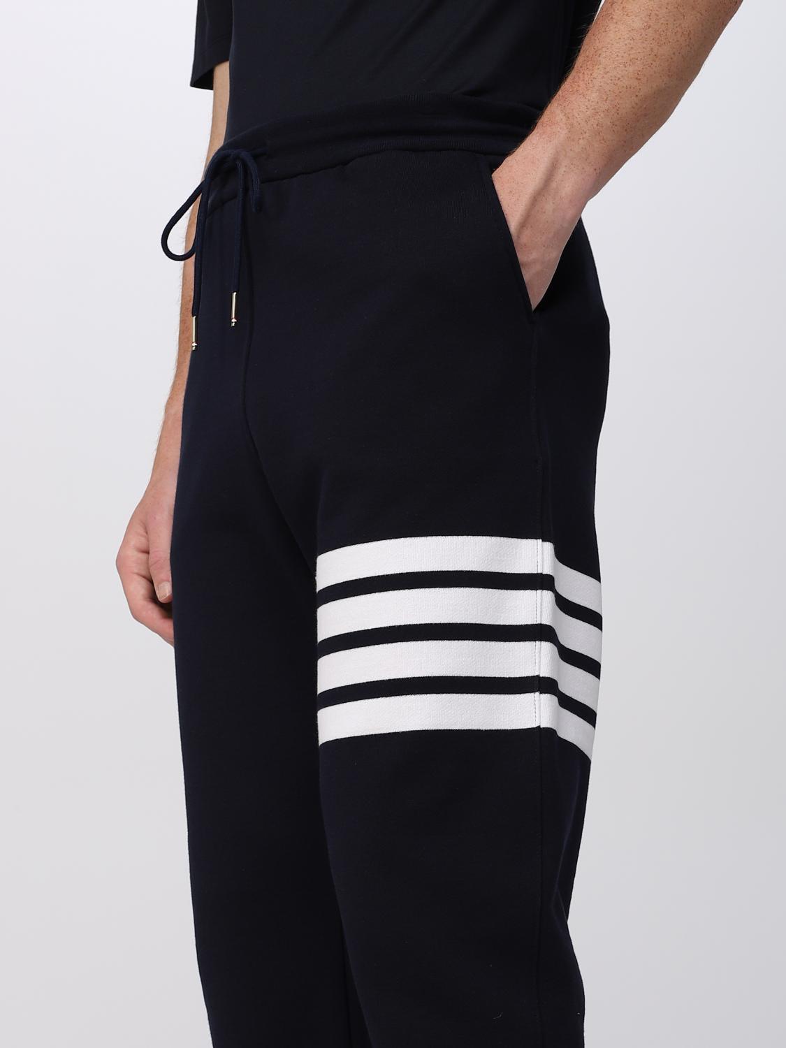 THOM BROWNE PANTS: Thom Browne cotton trousers, Navy - Img 5