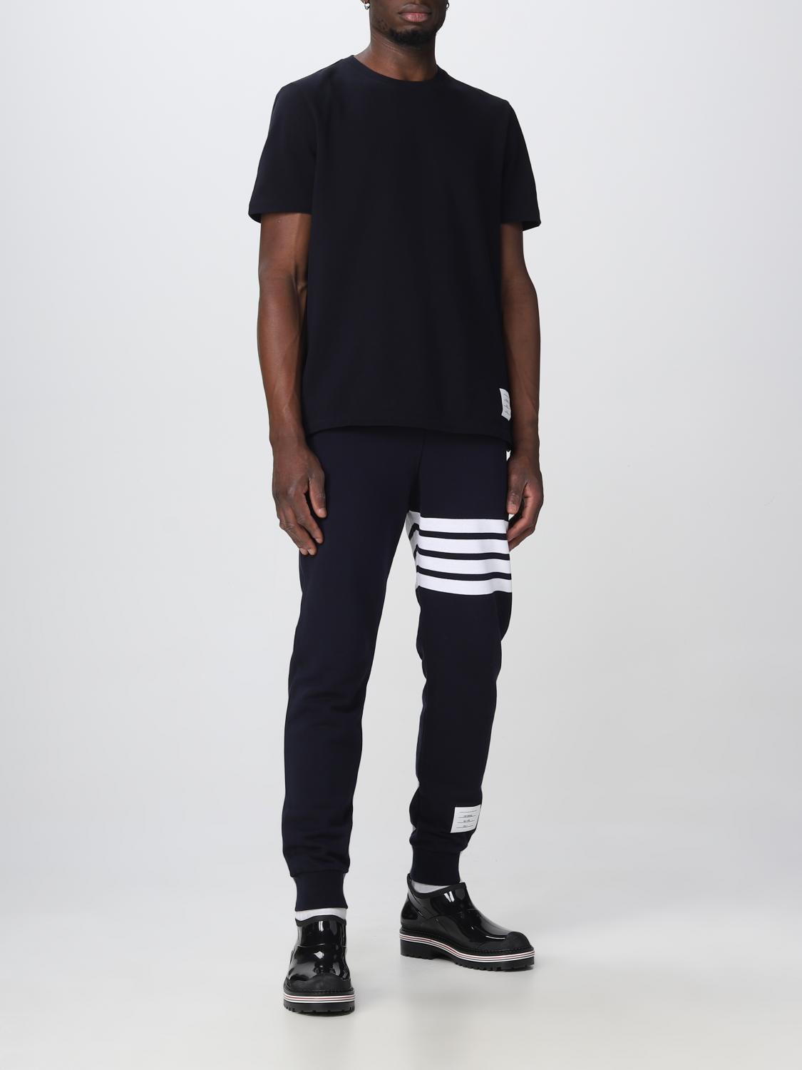 THOM BROWNE T-SHIRT: Thom Browne cotton t-shirt, Navy - Img 2