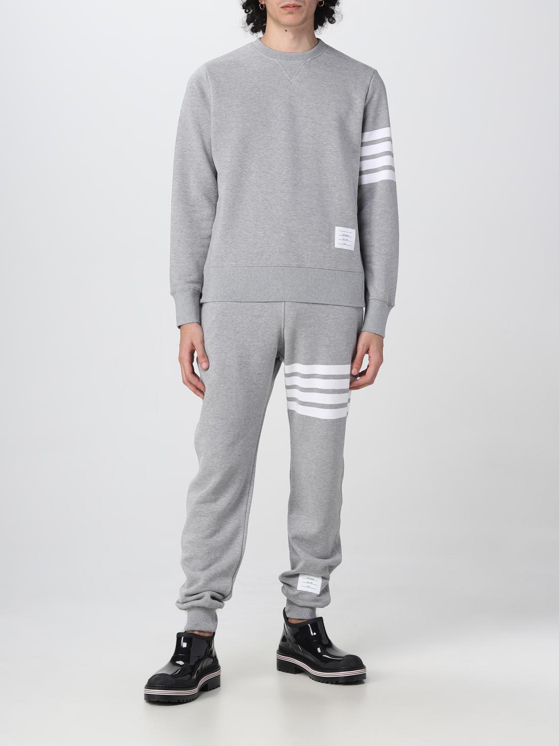 THOM BROWNE FELPA: Felpa Thom Browne in cotone, Grigio - Img 2