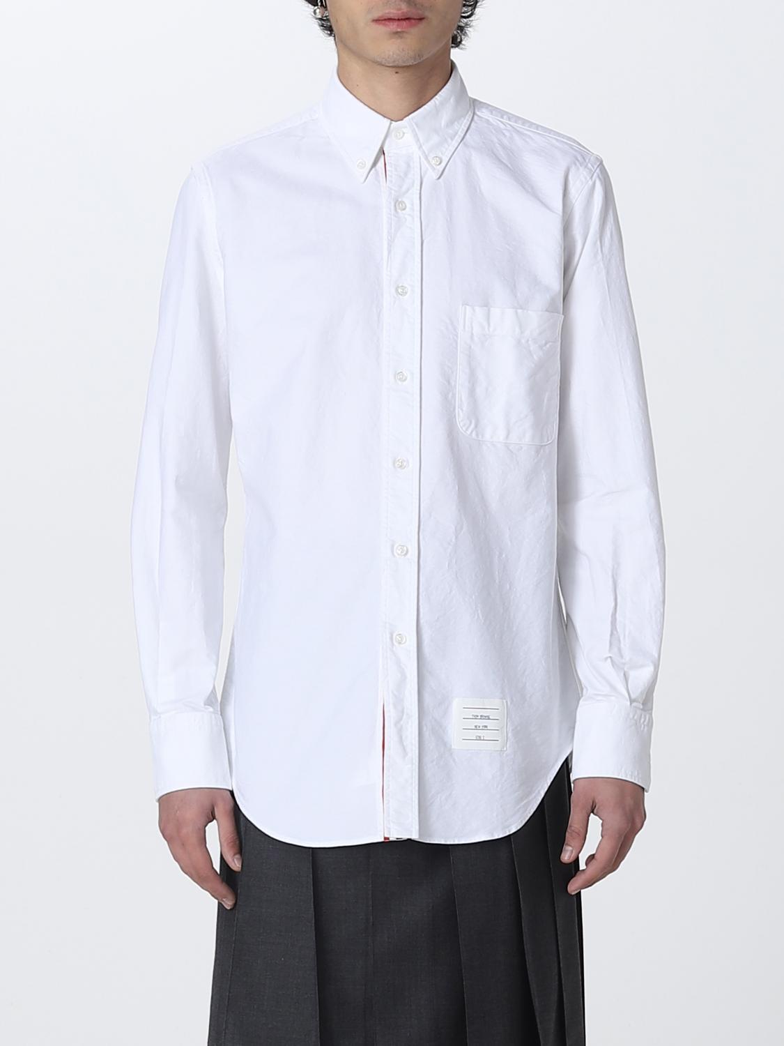 THOM BROWNE SHIRT: Thom Browne poplin shirt, White - Img 1