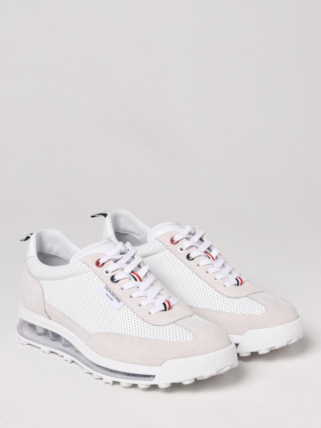 THOM BROWNE SNEAKERS: Tech Runner Thom Browne leather sneakers, White - Img 2